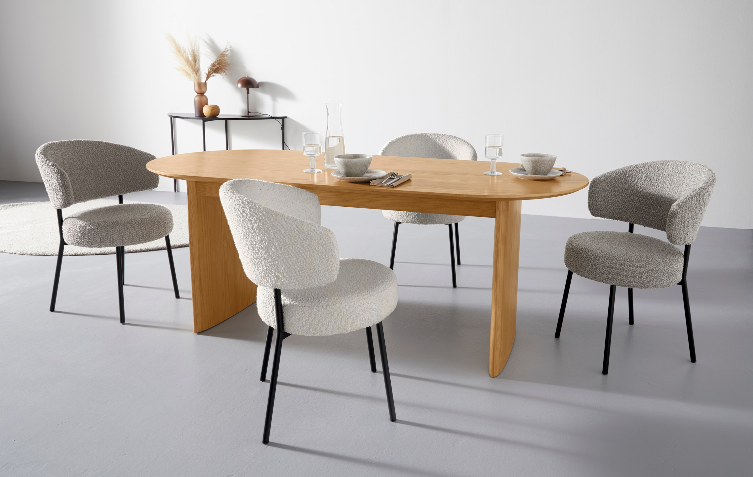 LeGer Home by Lena Gercke Esstisch »Melinda, TOPSELLER!, OTTOs Choice«, aus massivem Eschenholzfurnier, in zwei Breiten erhältlich