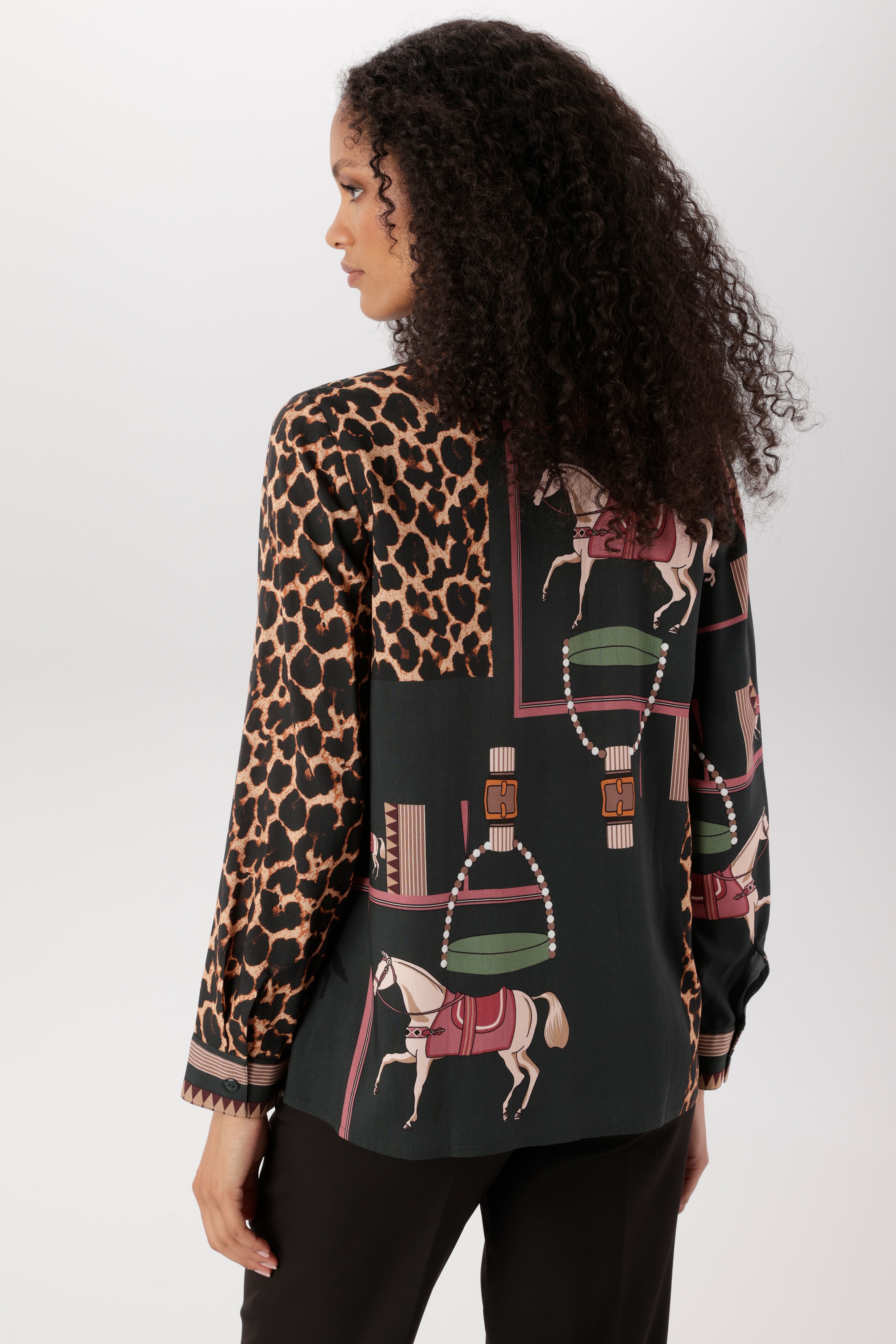 Aniston SELECTED Hemdbluse mit auffälligen, künstlerischen Animal-Print - NEUE KOLLEKTION