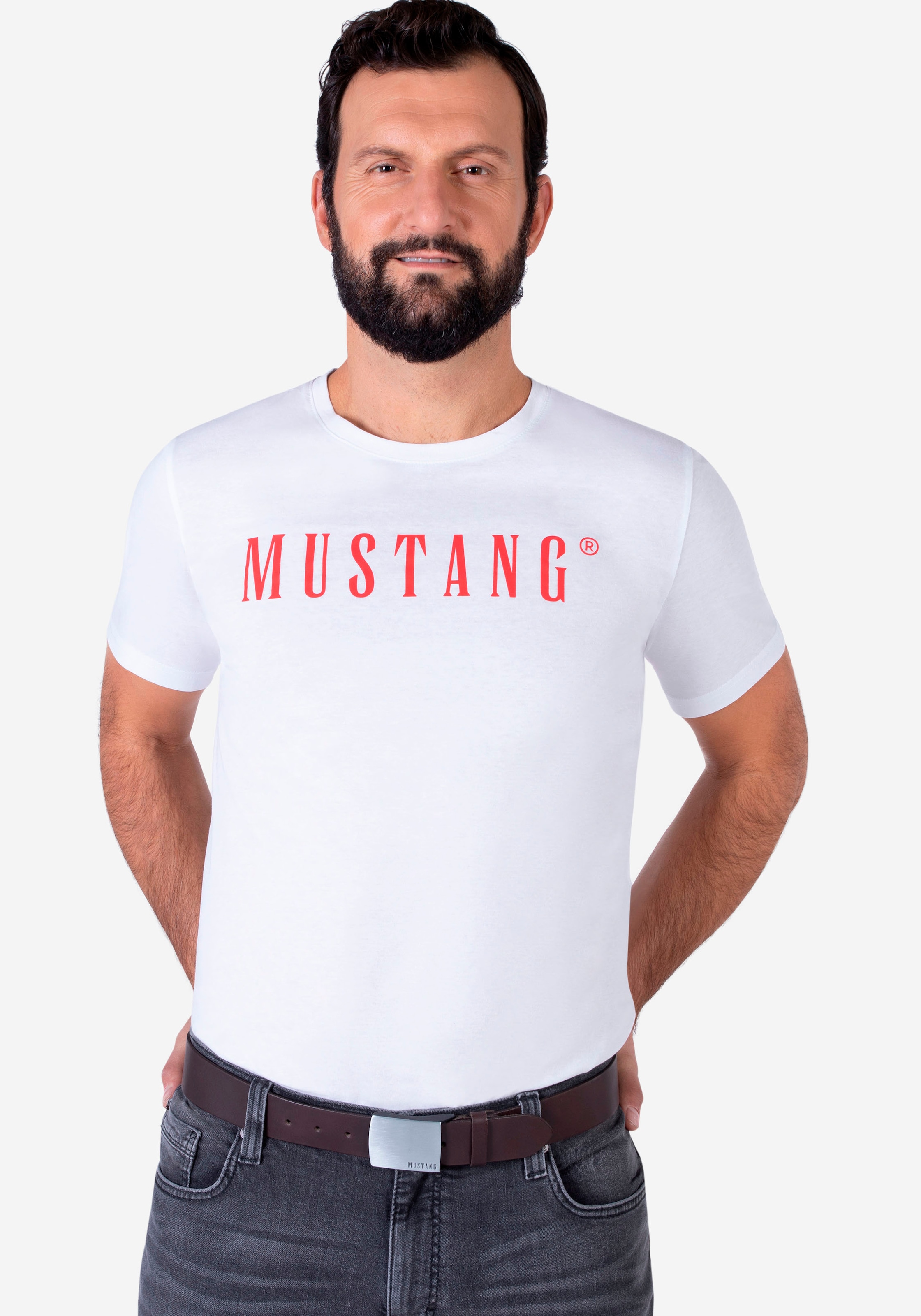 MUSTANG Koppelgürtel, vegetabil gegerbtes Rindleder mit Pull-Up Effekt