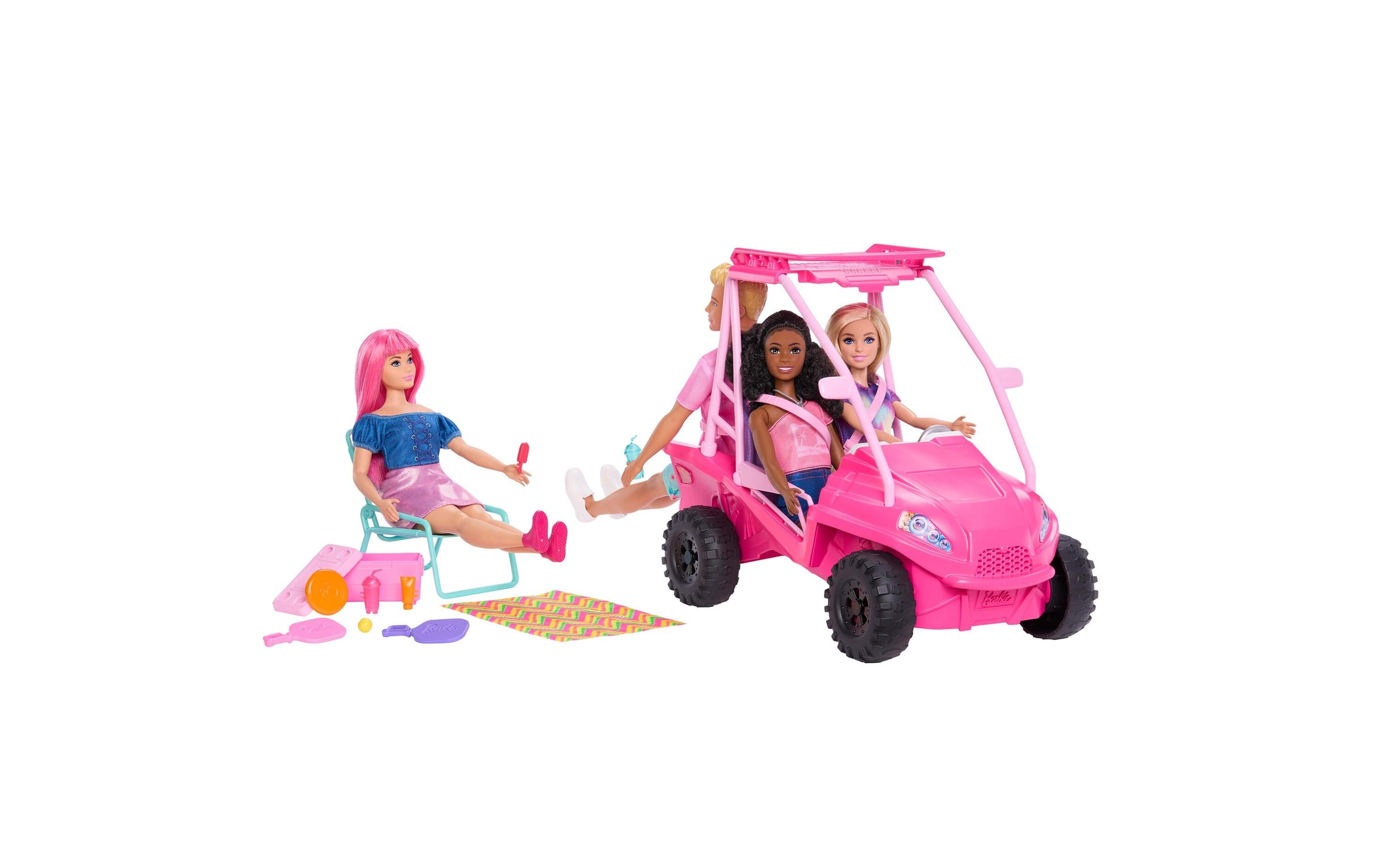 Barbie Puppenauto »Barbie Mysteries: Mission Strand Ultimativer Strand-Buggy«