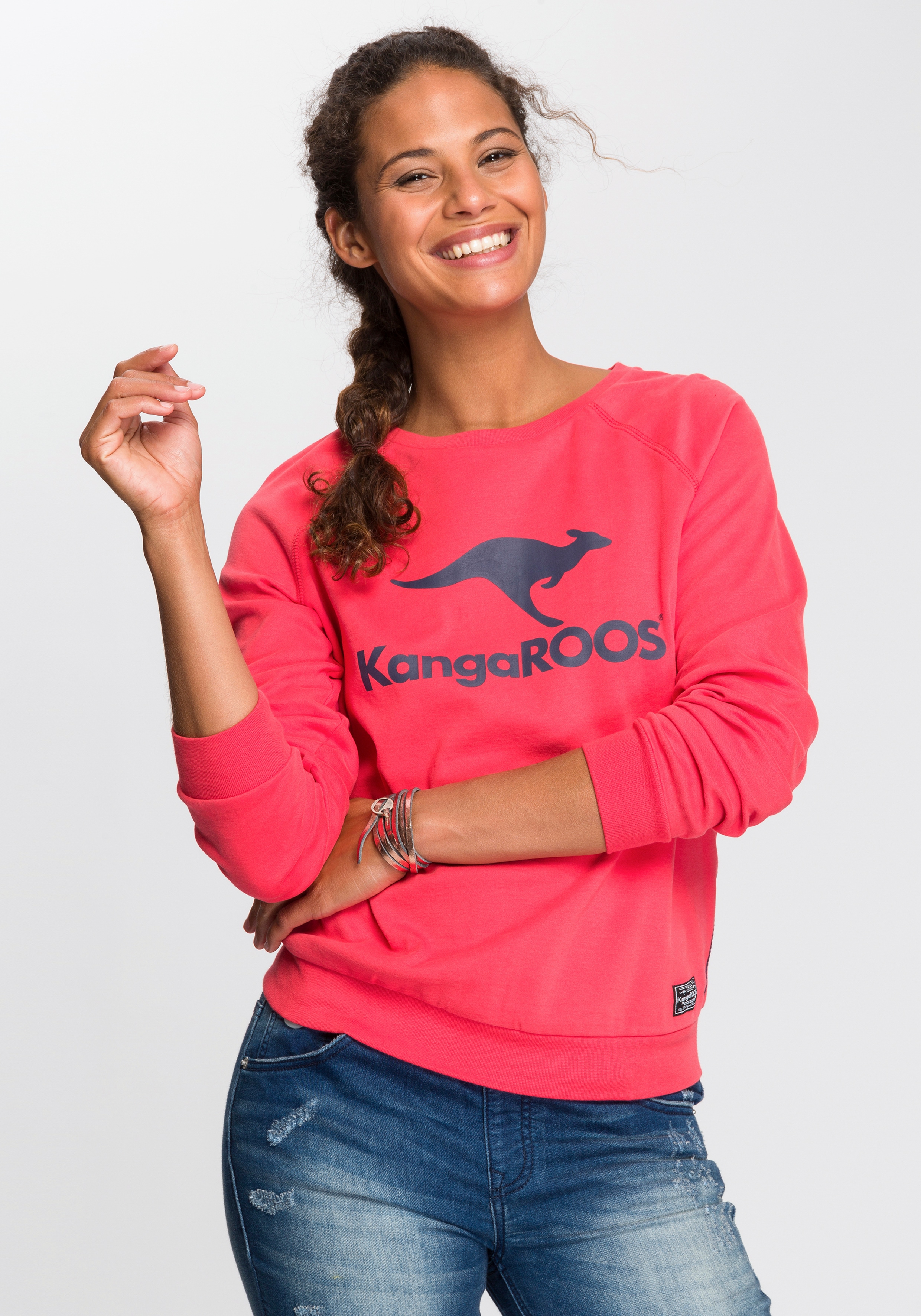 KangaROOS Sweater, mit grossem Label-Print vorne-Kangaroos 1