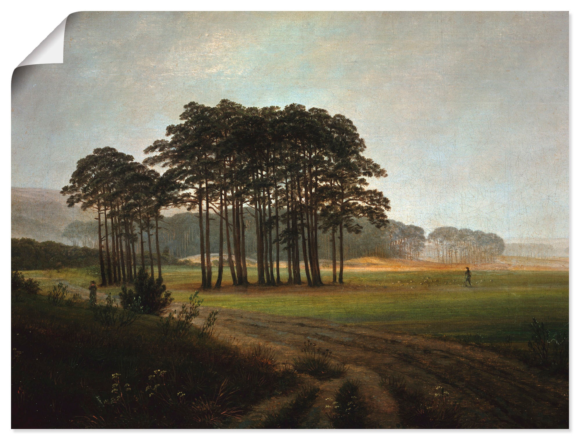 Image of Artland Wandbild »Der Mittag, um 1822«, Wiesen & Bäume, (1 St.), in vielen Grössen & Produktarten -Leinwandbild, Poster, Wandaufkleber / Wandtattoo auch für Badezimmer geeignet bei Ackermann Versand Schweiz