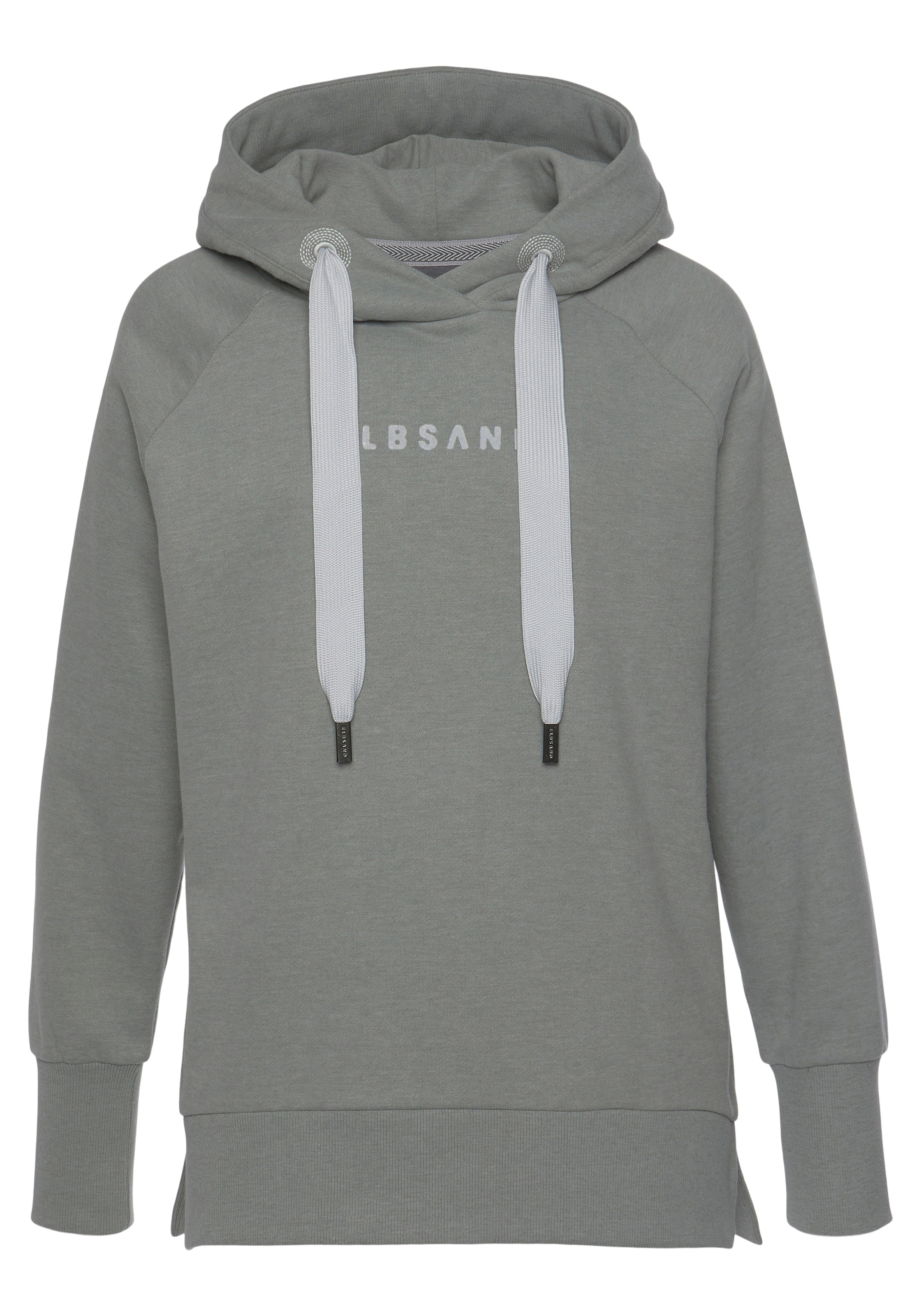 Elbsand Kapuzensweatshirt »Svana«, mit Logoprint, bequemer Hoodie, seitliche Schlitze