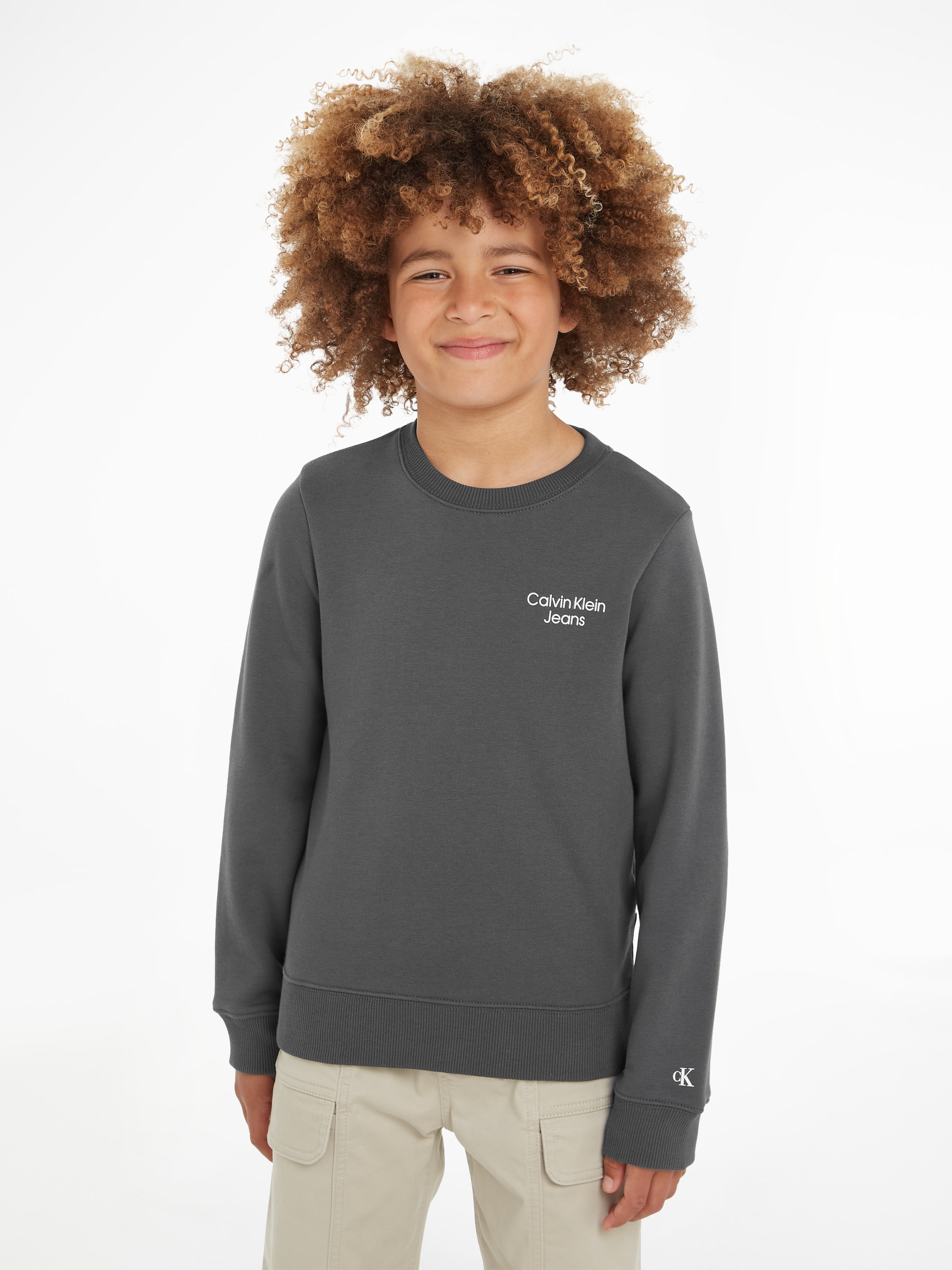 Trendige Calvin Klein Jeans 16 STACK »CKJ LOGO für Sweatshirt SWEATSHIRT«, versandkostenfrei bis - Mindestbestellwert kaufen Jahre Kinder ohne