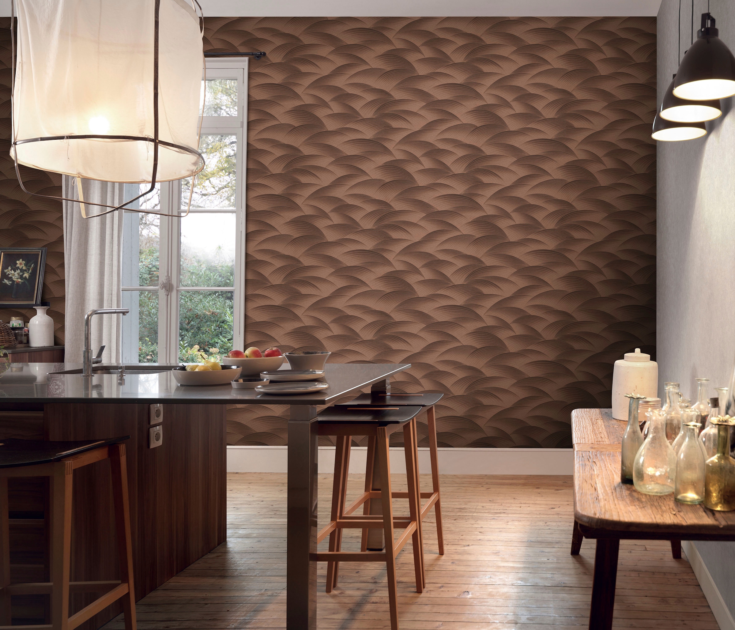 Fashion for walls Vliestapete »Sparkling Sea« glänzend geprägt Phthalate frei