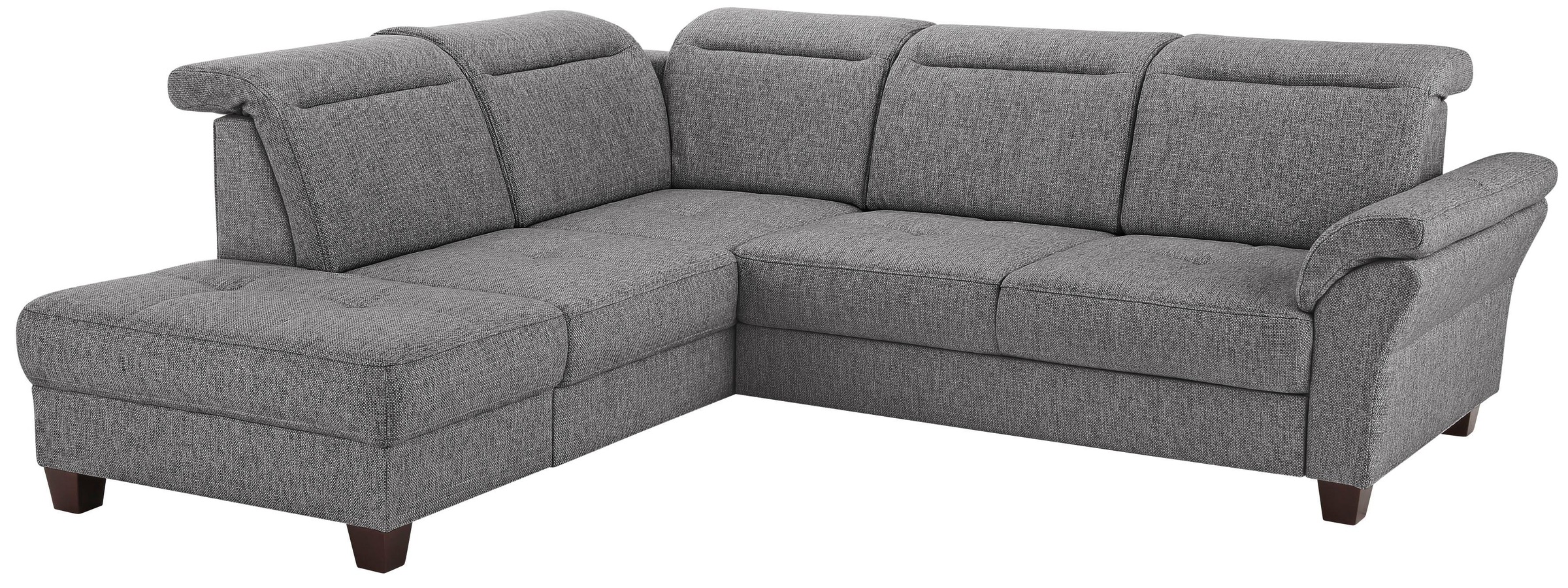 Image of Premium collection by Home affaire Ecksofa »Solvei«, mit Ottomanenabschluss und Sitztiefenverstellung; wahlweise auch mit Kopfteilverstellung und Bettfunktion, Federkern bei Ackermann Versand Schweiz