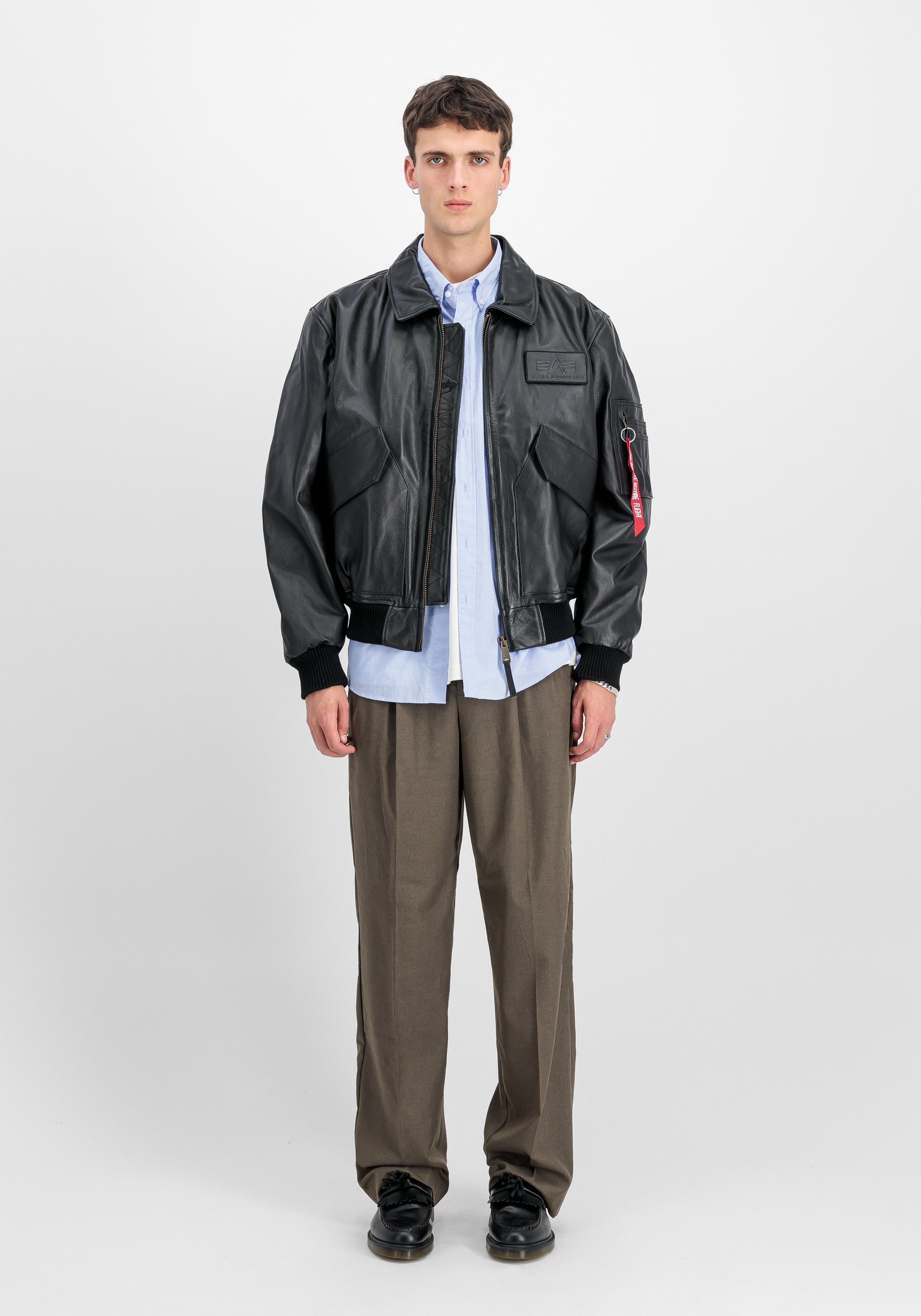 Alpha Industries Veste en cuir »CWU-45/P Leather Heritage«