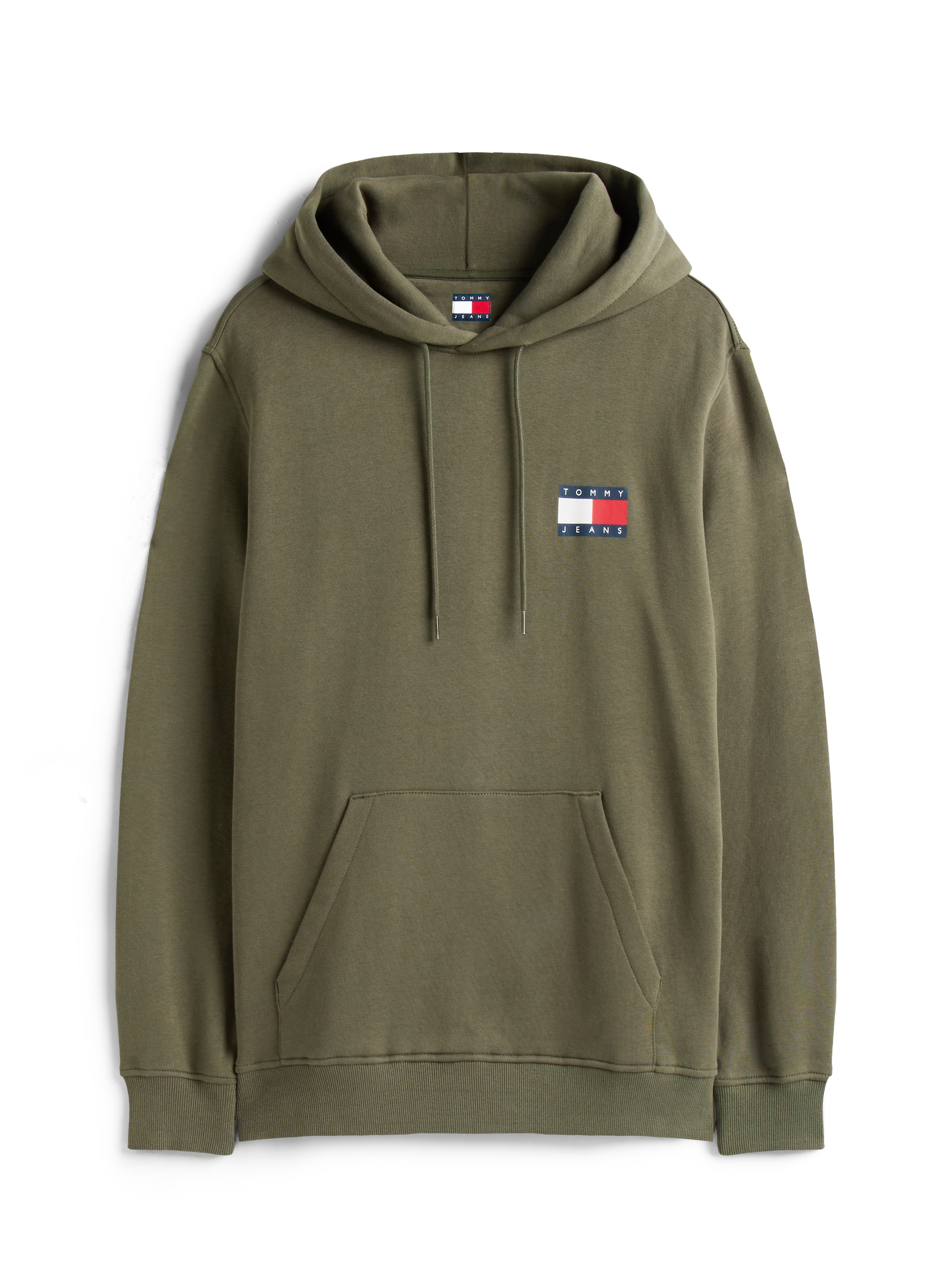 Tommy Jeans Sweatshirt »TJM REG ESSENTIAL FLAG HOOD EXT« mit bedruckten Markenlogo auf Brusthöhe