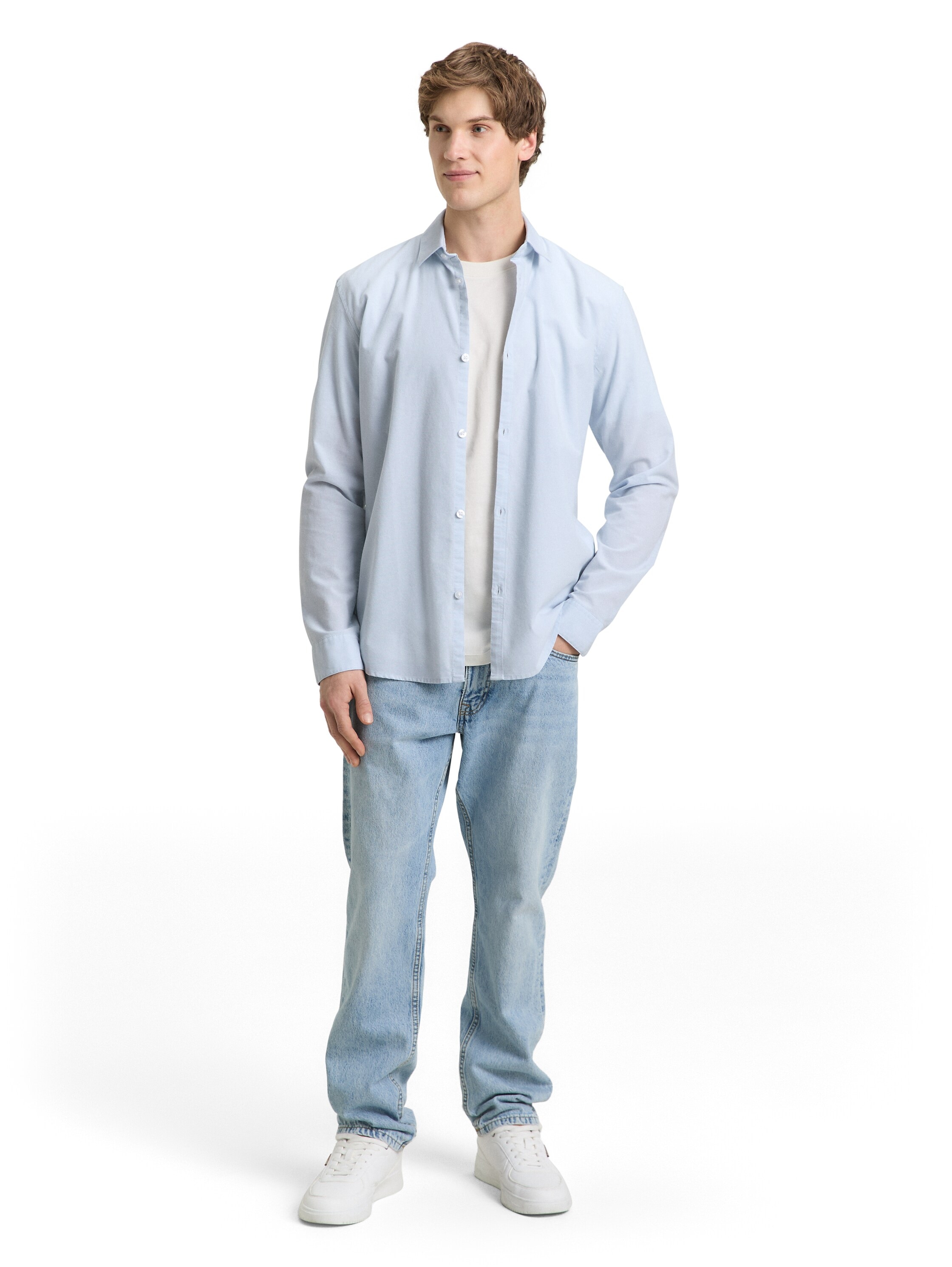 TOM TAILOR Denim Chemise à manches longues mit Knopfleiste