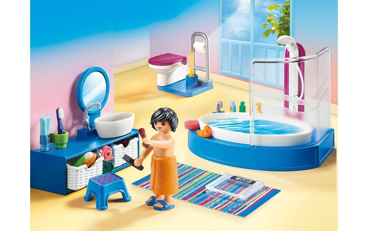 Playmobil® Spielbausteine »Dollhouse Badezimmer 70211«, (51 St.)