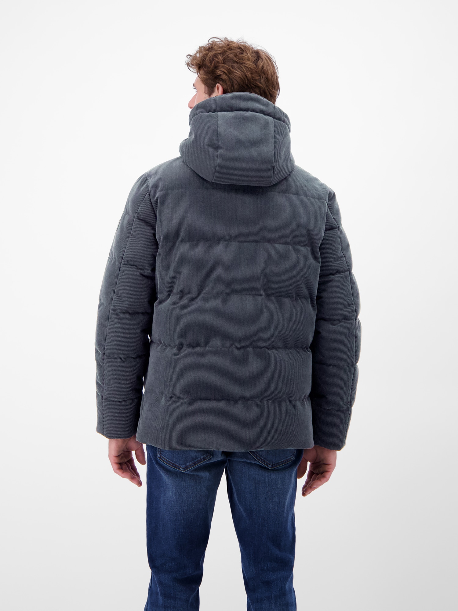 LERROS Veste d'hiver »Herren Steppjacke in funktionaler Cord-Optik« mit Kapuze
