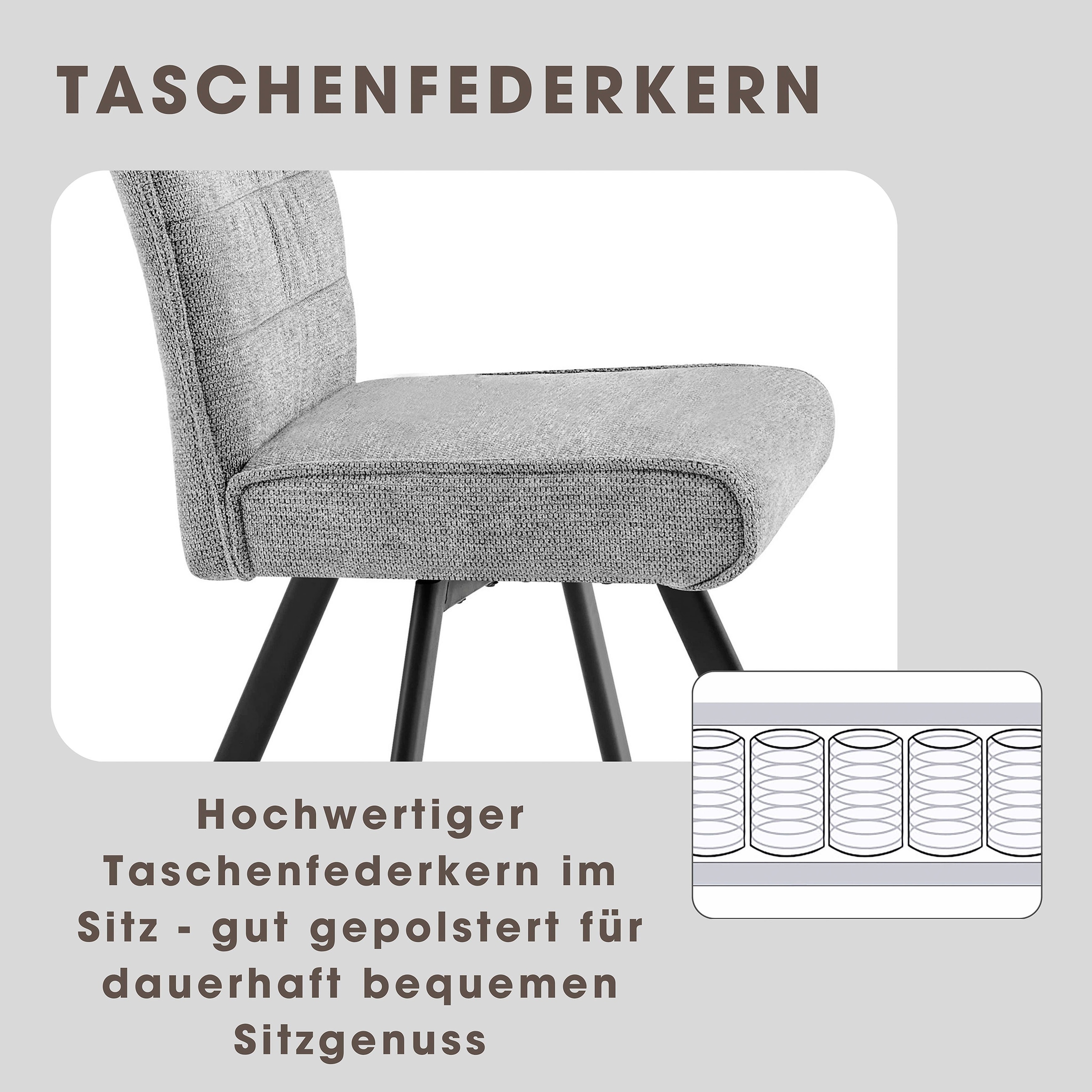 GOODproduct Esszimmerstuhl »Garry« (Set) 2 Stk.