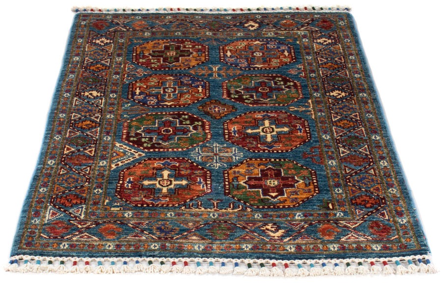 Image of morgenland Orientteppich »Ziegler - Ariana - 129 x 82 cm - dunkelblau«, rechteckig, 6 mm Höhe, Wohnzimmer, Handgeknüpft, Einzelstück mit Zertifikat bei Ackermann Versand Schweiz