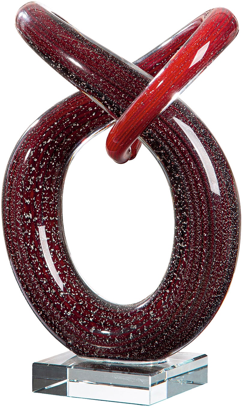 Image of Casablanca by Gilde Dekoobjekt "Skulptur Curvum rot H. 24 cm"