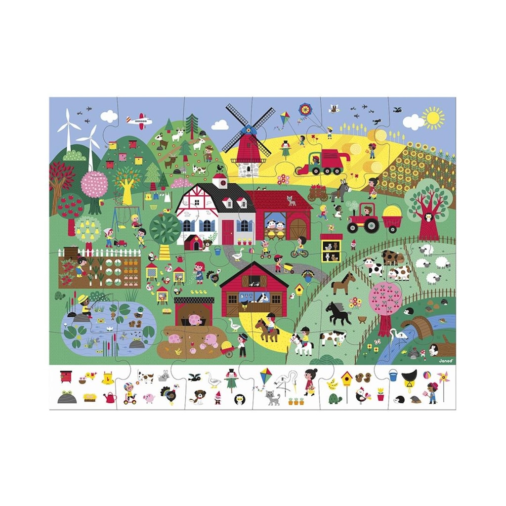 Janod Puzzle »Puzzle Bauernhof«, (24 tlg.)