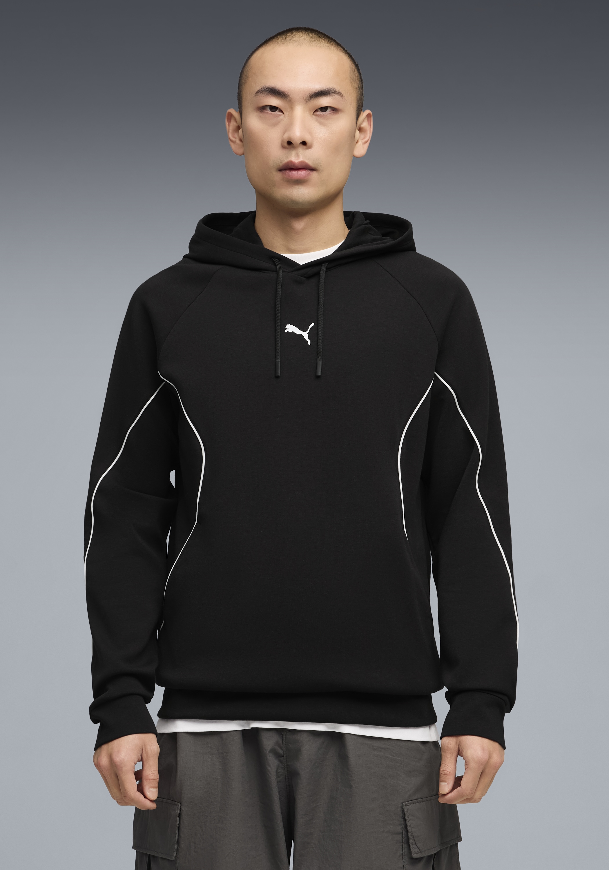 Image of PUMA Kapuzensweatshirt "SPORT HOODIE DK", Regular Fit, mit Kapuze, mit Kängurutasche