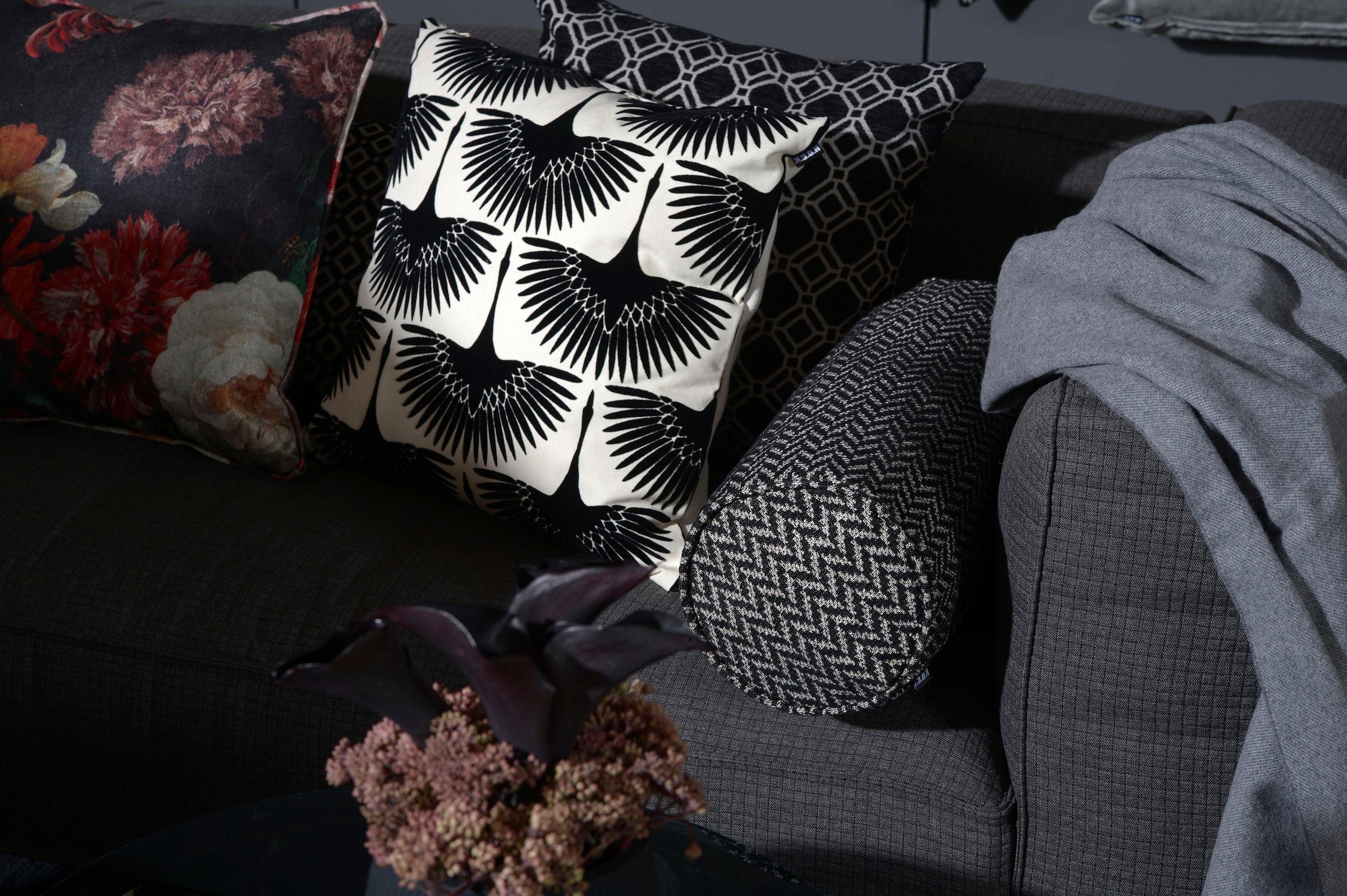 H.O.C.K. Coussin décoratif »Black Swan«