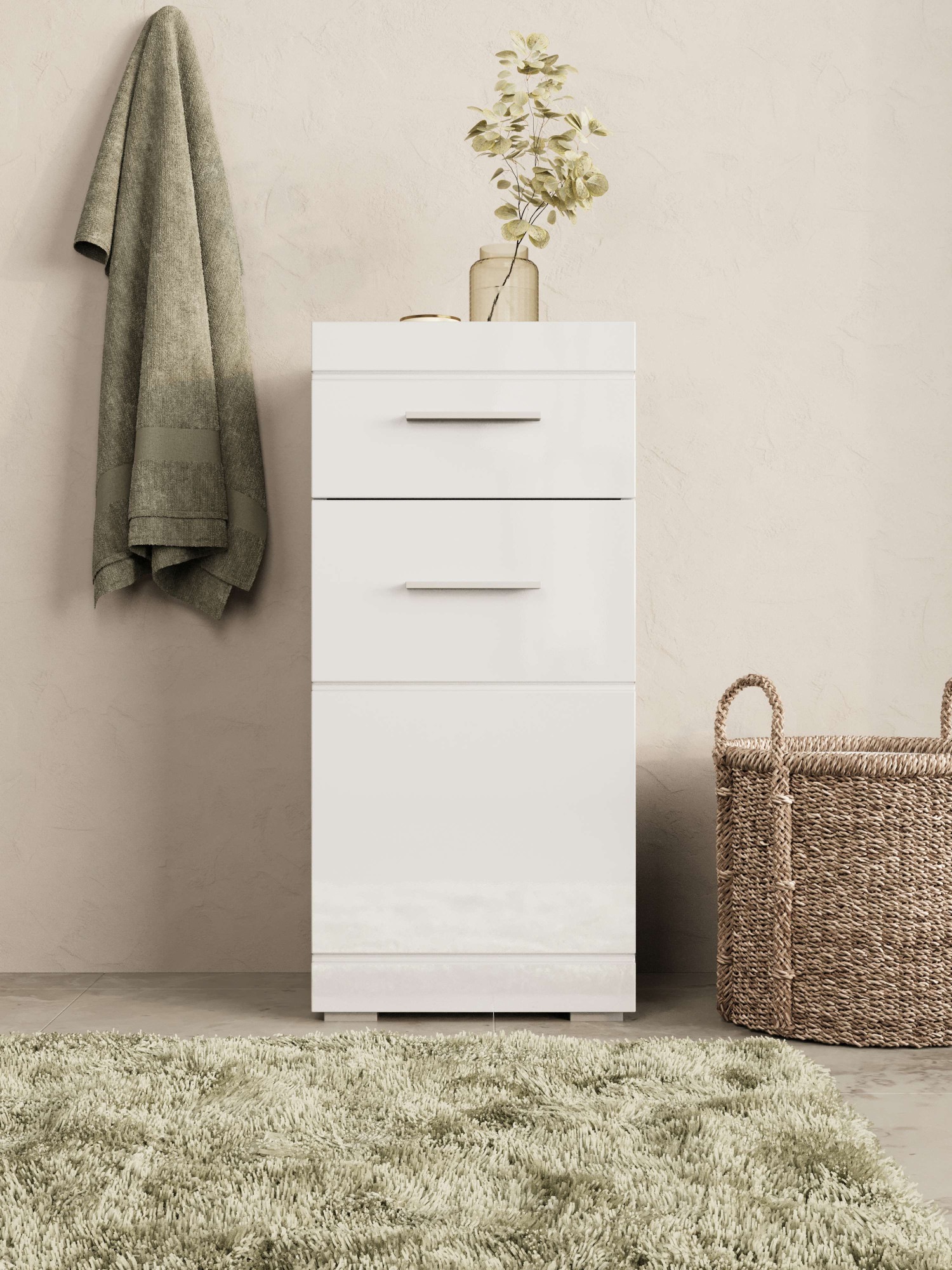 Image of GOODproduct Unterschrank "Föhr" minimalistisch, zeitlos, hochglänzend
