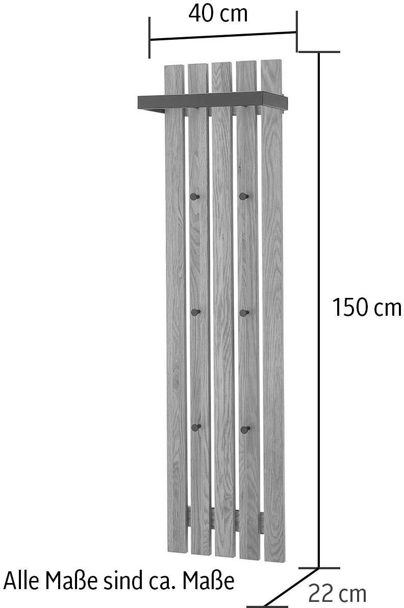 MCA furniture Garderobenpaneel »BANTRY Garderobenpaneel W1-150«, Leisten