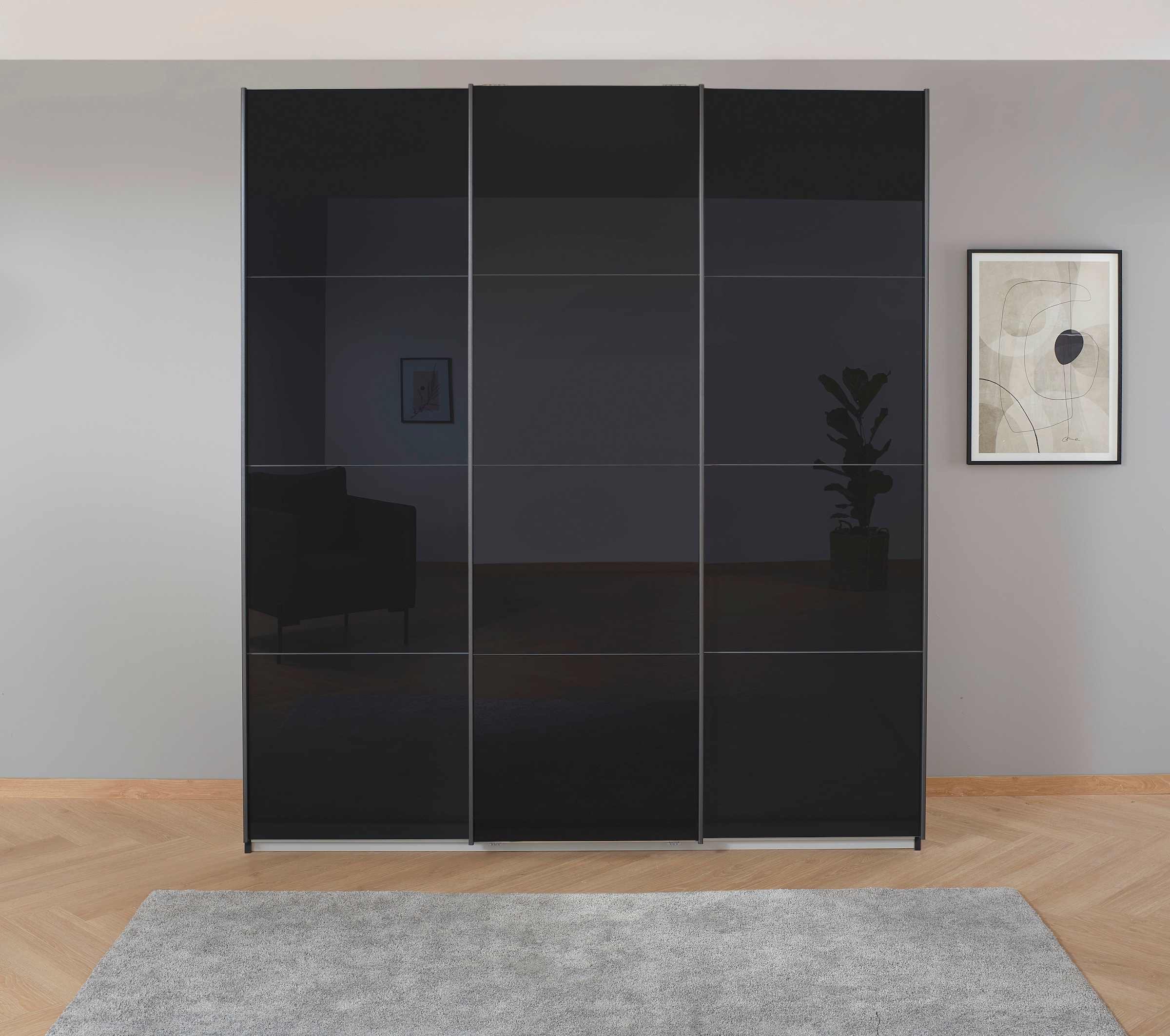 rauch Kleiderschrank »Mehrzweckschrank Aktenschrank Möbel Mietswohnung Schlafzimmer KOLUNA« 3 Ausstattungen BASIC/CLASSIC/PREMIUM (inkl. SOFT-CLOSE-FUNKTION),  Breiten 203/271/315/360 cm Höhen 210/229 Glas-Front MADE IN GERMANY