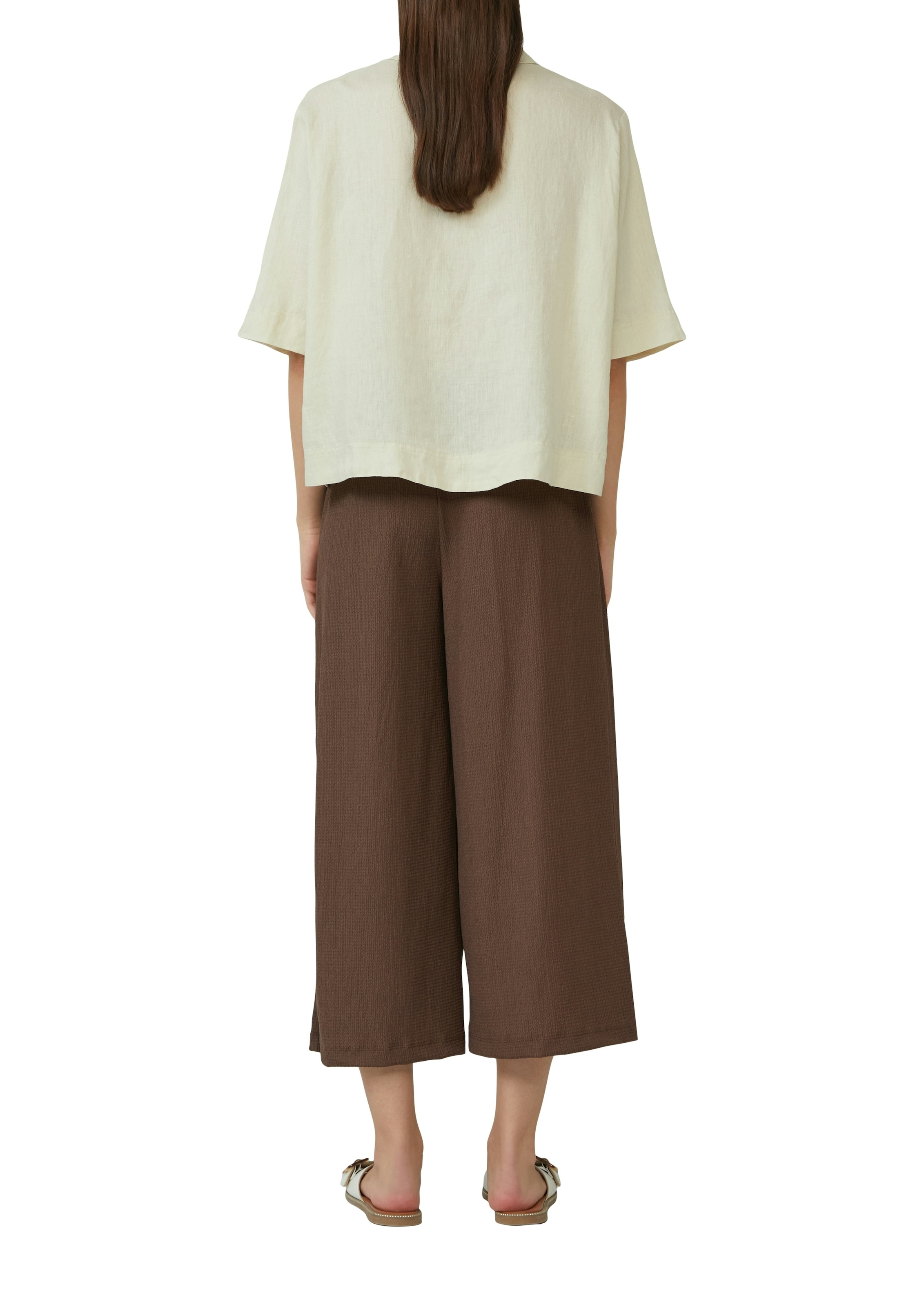 s.Oliver Blouse chemise avec patte de boutonnage et col chemisier