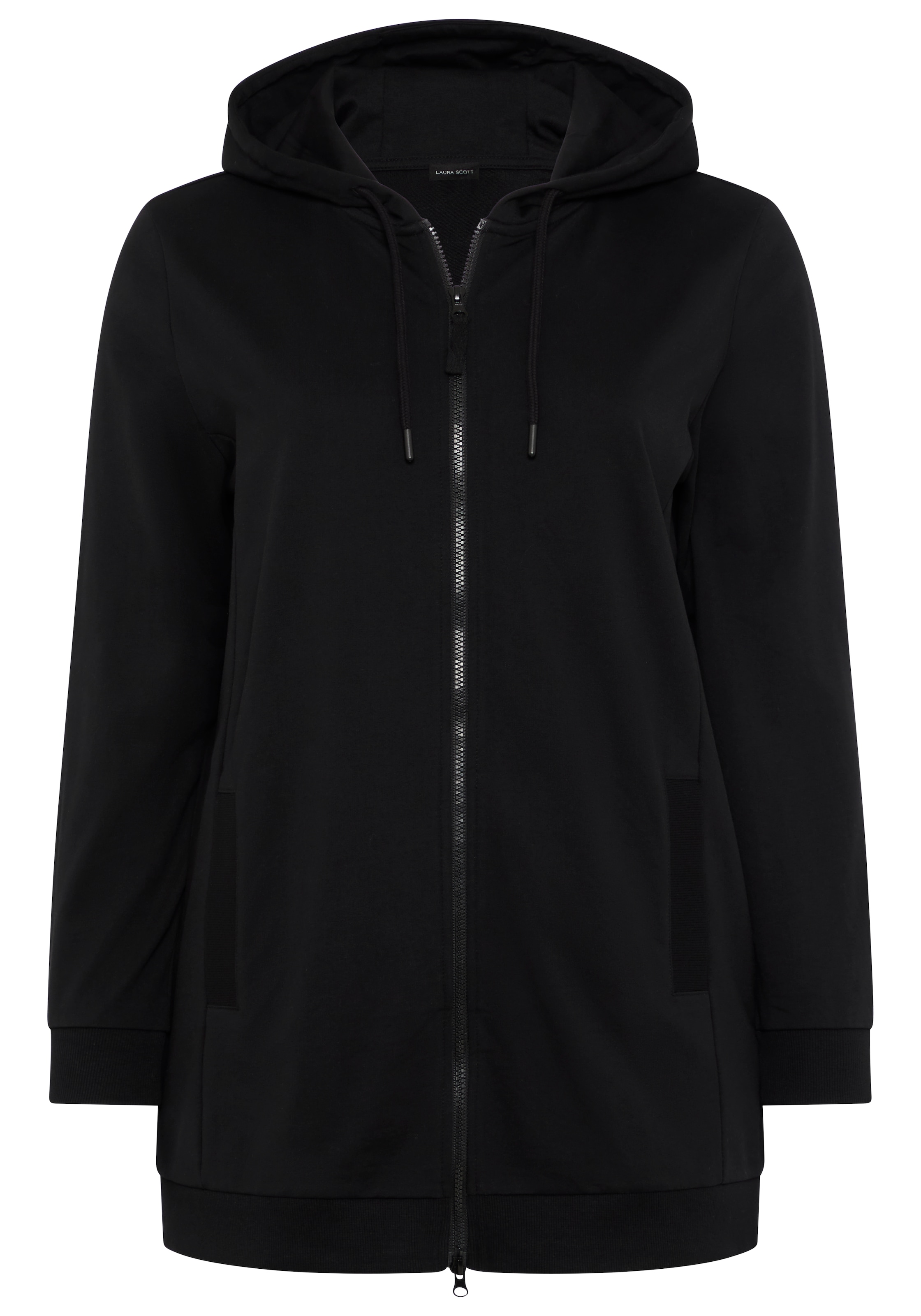 Laura Scott CURVE Kapuzensweatjacke »Grosse Grössen« im Oversized Look aus weicher Baumwolle