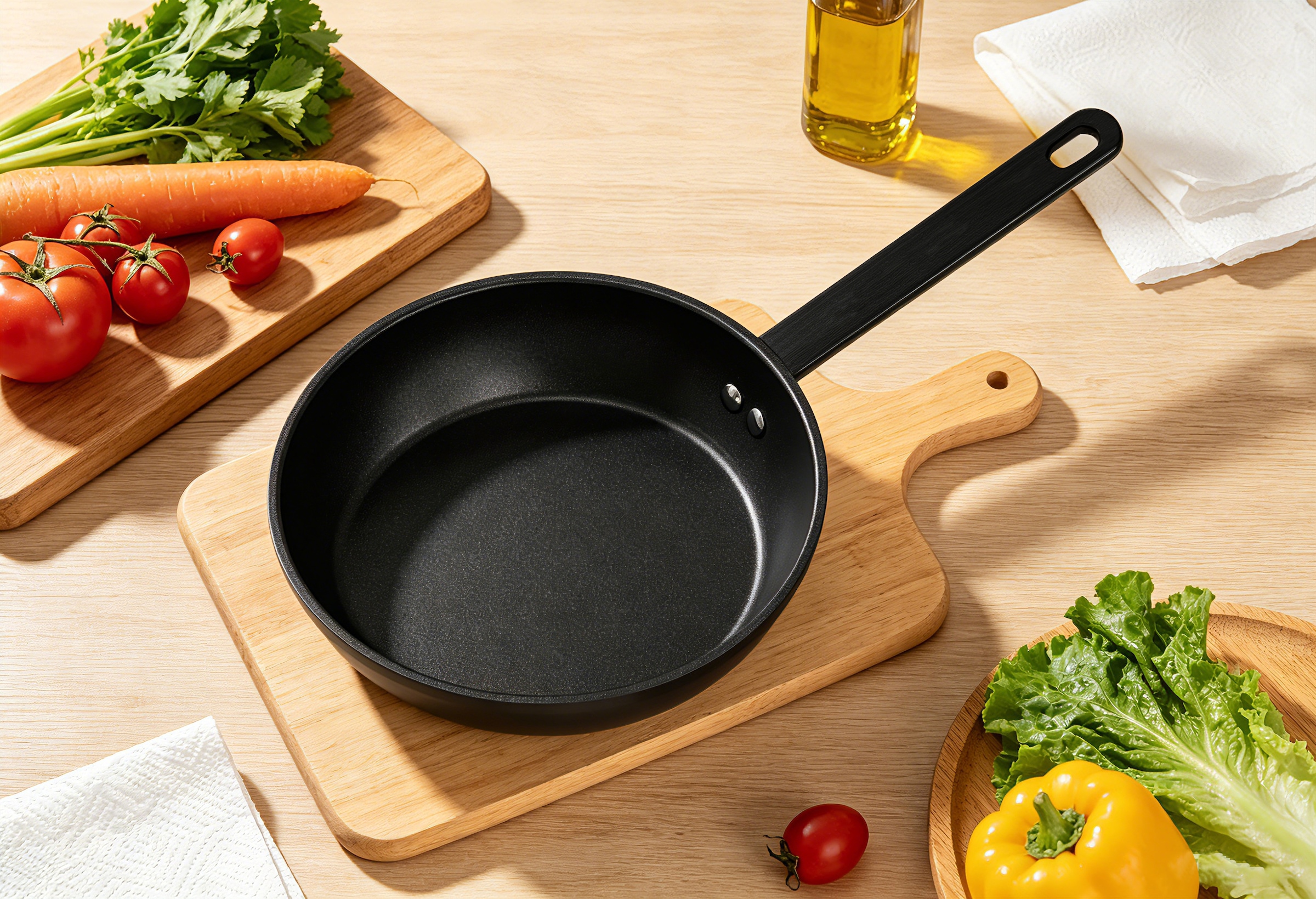 Hanseatic Bratpfanne »ALU PRO« Aluminium 1 tlg. Profi Pfanne mit Antihaftbeschichtung, für alle Herdarten, Induktion