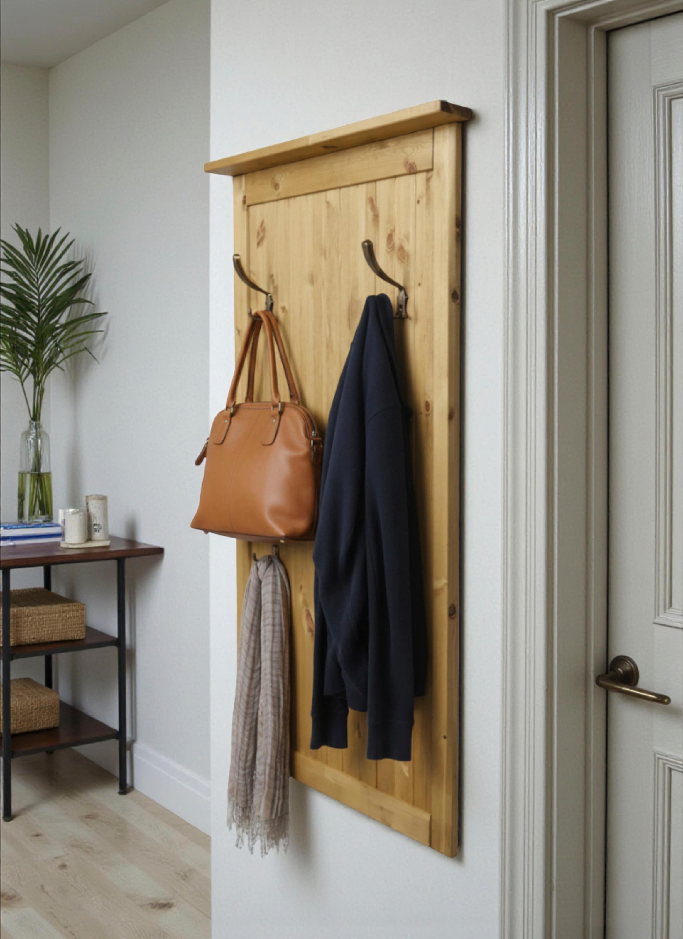 GOODproduct Garderobenpaneel »Juventus« 1 Stk. tlg. aus massiver Kiefer, 4 Doppelhaken