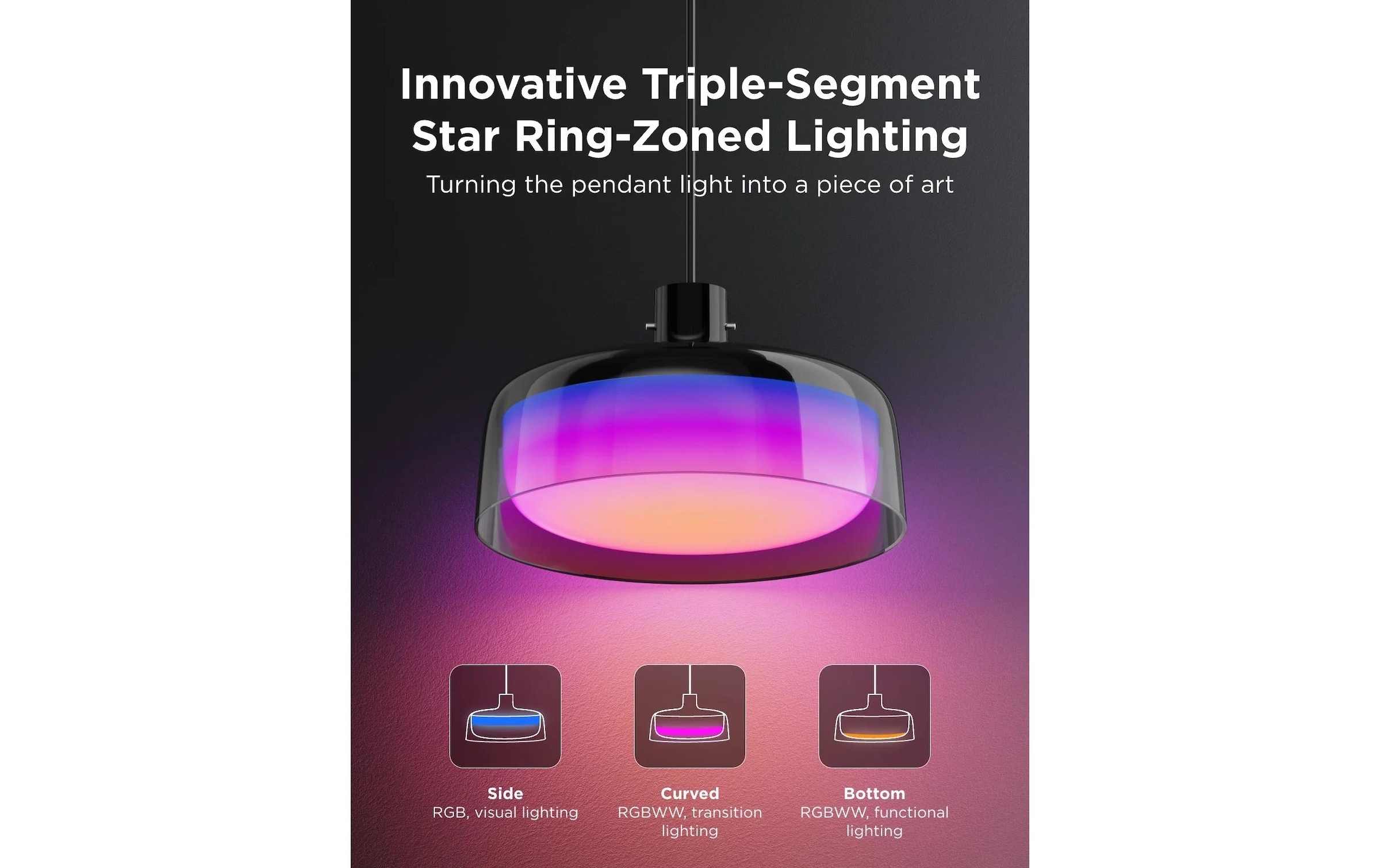 Govee Lampe suspendue »30 x 30 x 17,1 cm« 1 cuis Steuerung per App, Sprache (Alexa, Google, Matter)