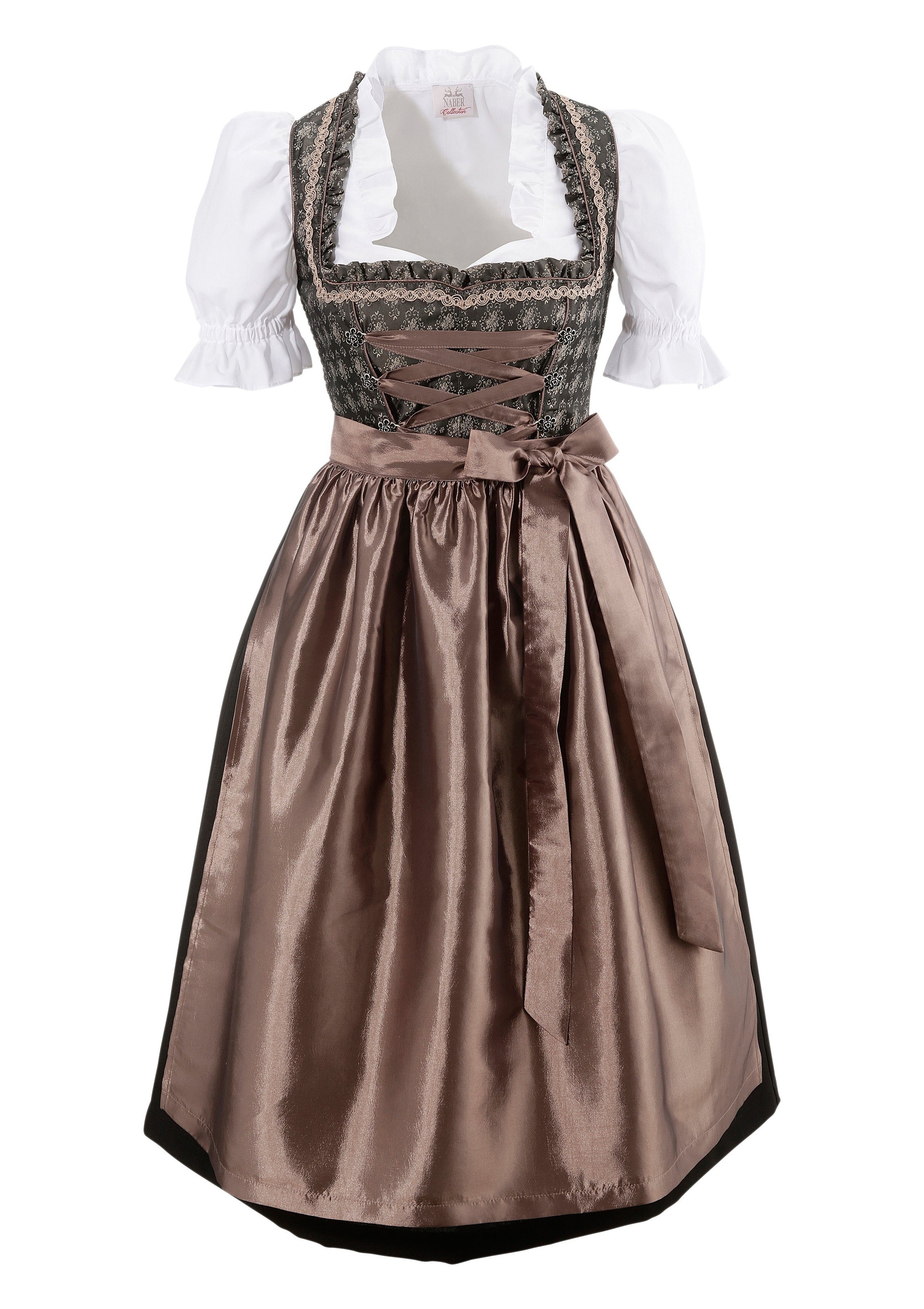 Image of Naber Collection Dirndl, (3 tlg., mit Dirndlbluse), Damen, midi in edel changierender Optik bei Ackermann Versand Schweiz