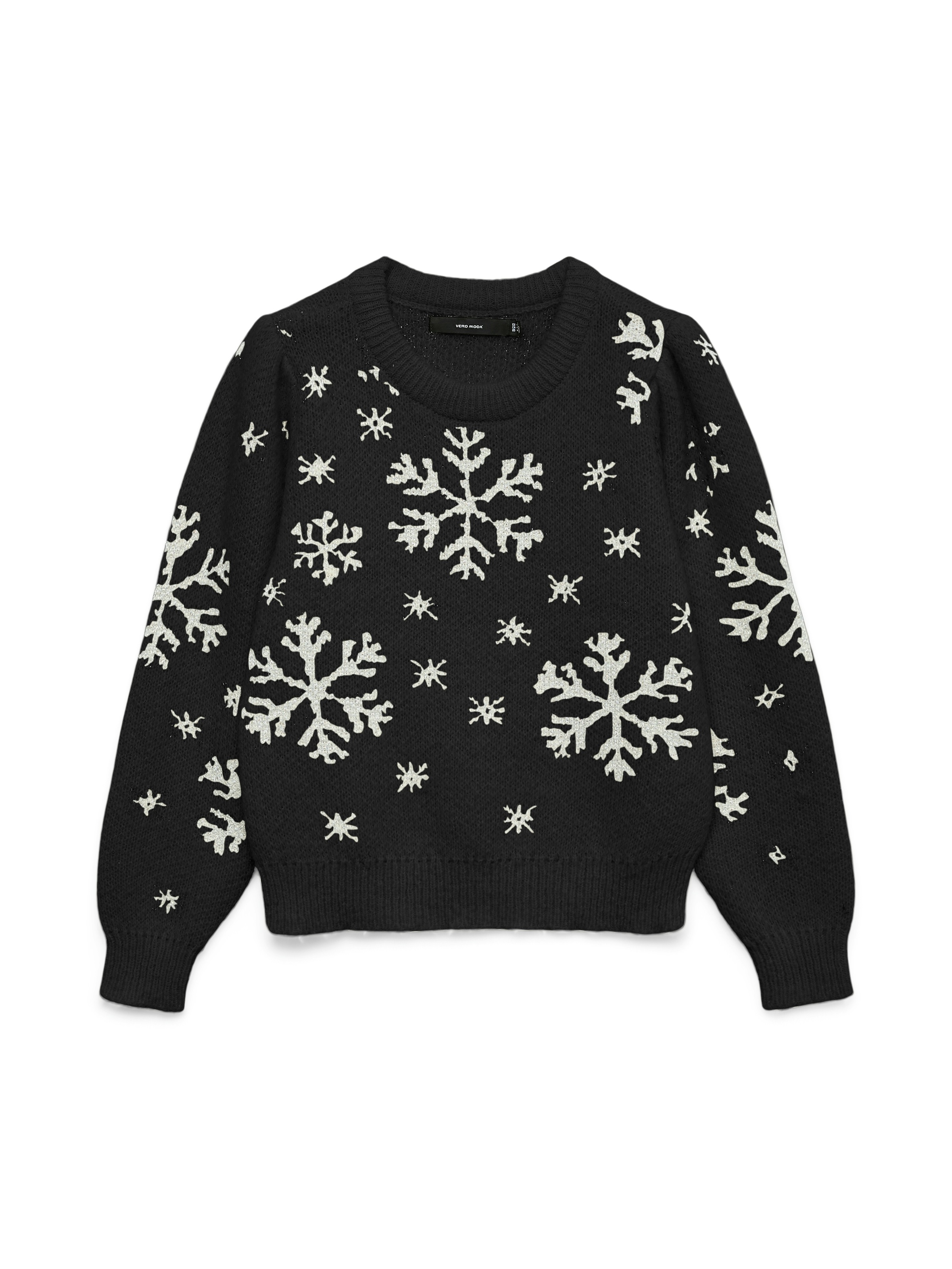 Image of Vero Moda Weihnachtspullover "VMNEWSNOWYFROST LS O-NECK PULLOVER XMAS"