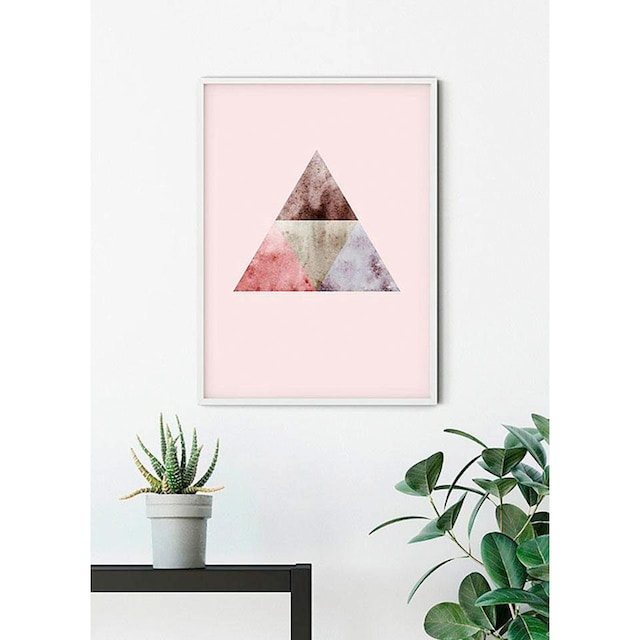 Komar Poster »Triangles Top Red«, Formen-Kunst, (Packung, 1 St., Anzahl  Teile 1), Kinderzimmer, Schlafzimmer, Wohnzimmer versandkostenfrei auf
