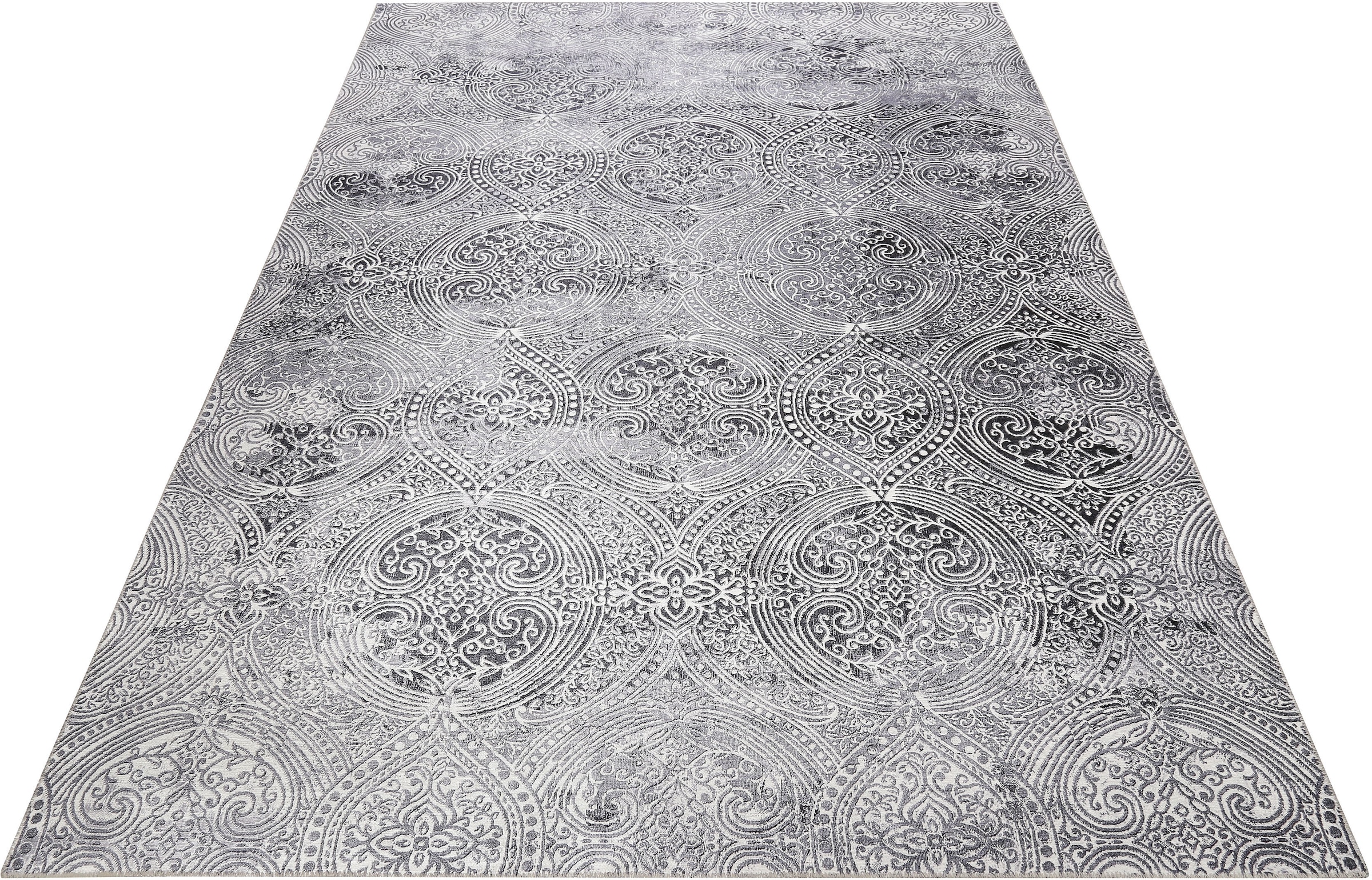 Image of Wecon home Teppich "Grace" rechteckig 6 mm Höhe Vintage Look, Used Look, moderner Kurzflor, Wohnzimmer