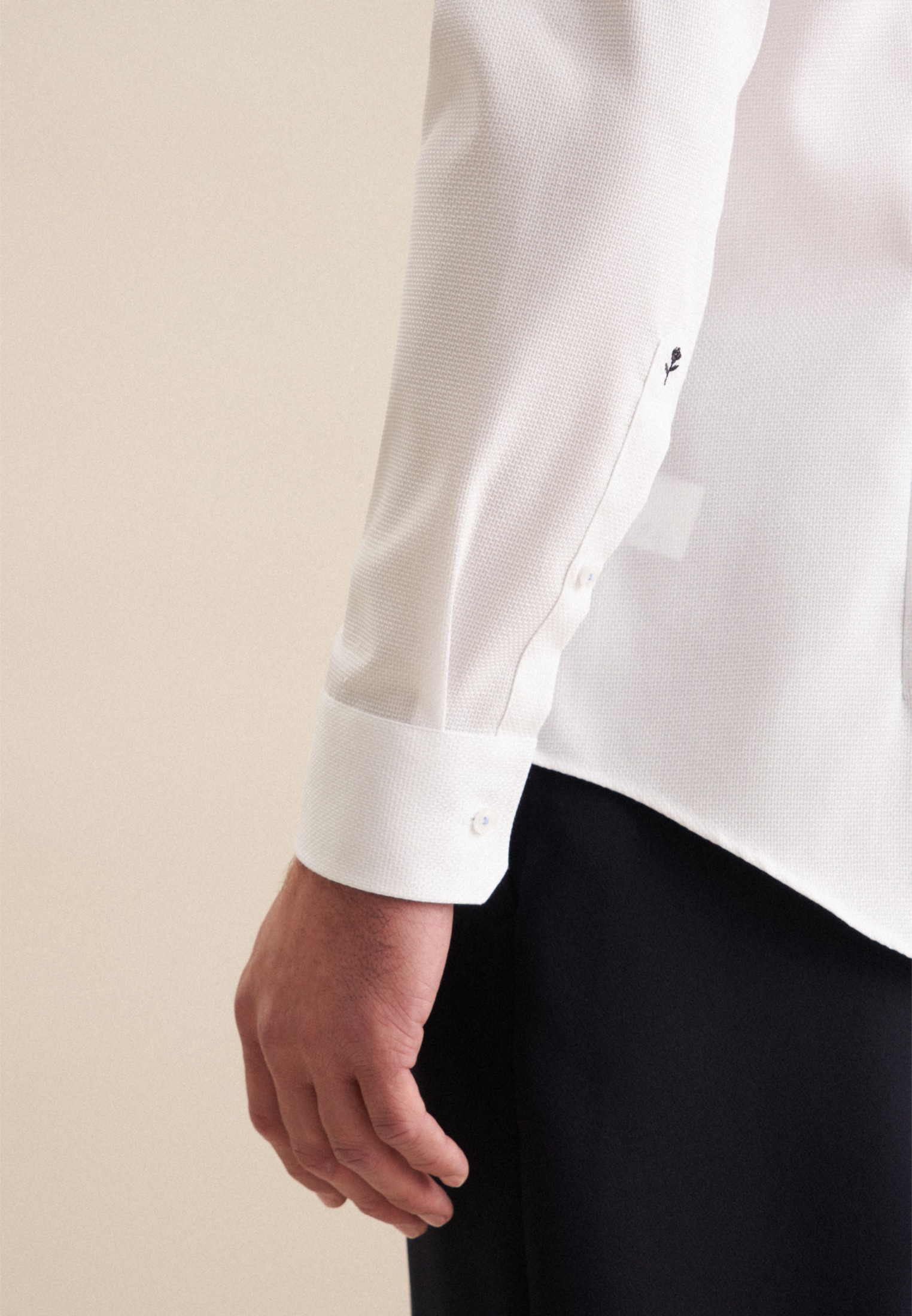 seidensticker Businesshemd »Slim« Slim 1/1 Kentkragen Kleinmuster