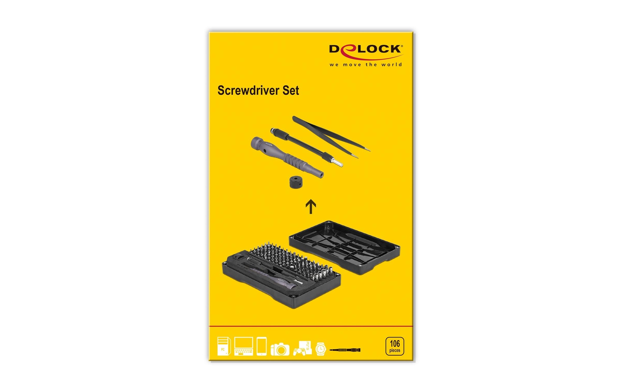 Delock Set d'outils »Präzisions Schraubendreher 106-teilig«