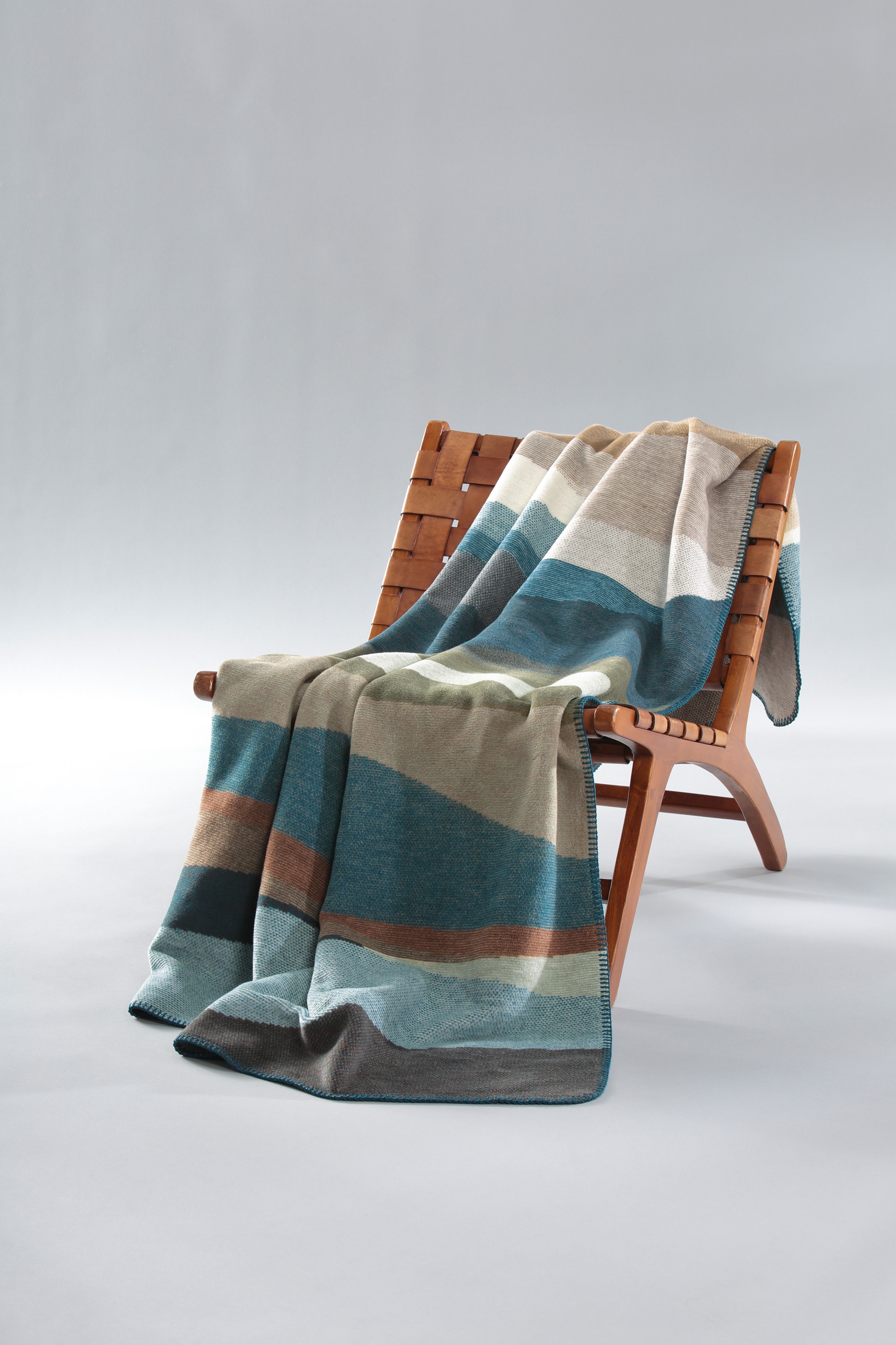 Biederlack Wohndecke »Iceland Horizon mit geketteltem Zierstich« Made in Germany