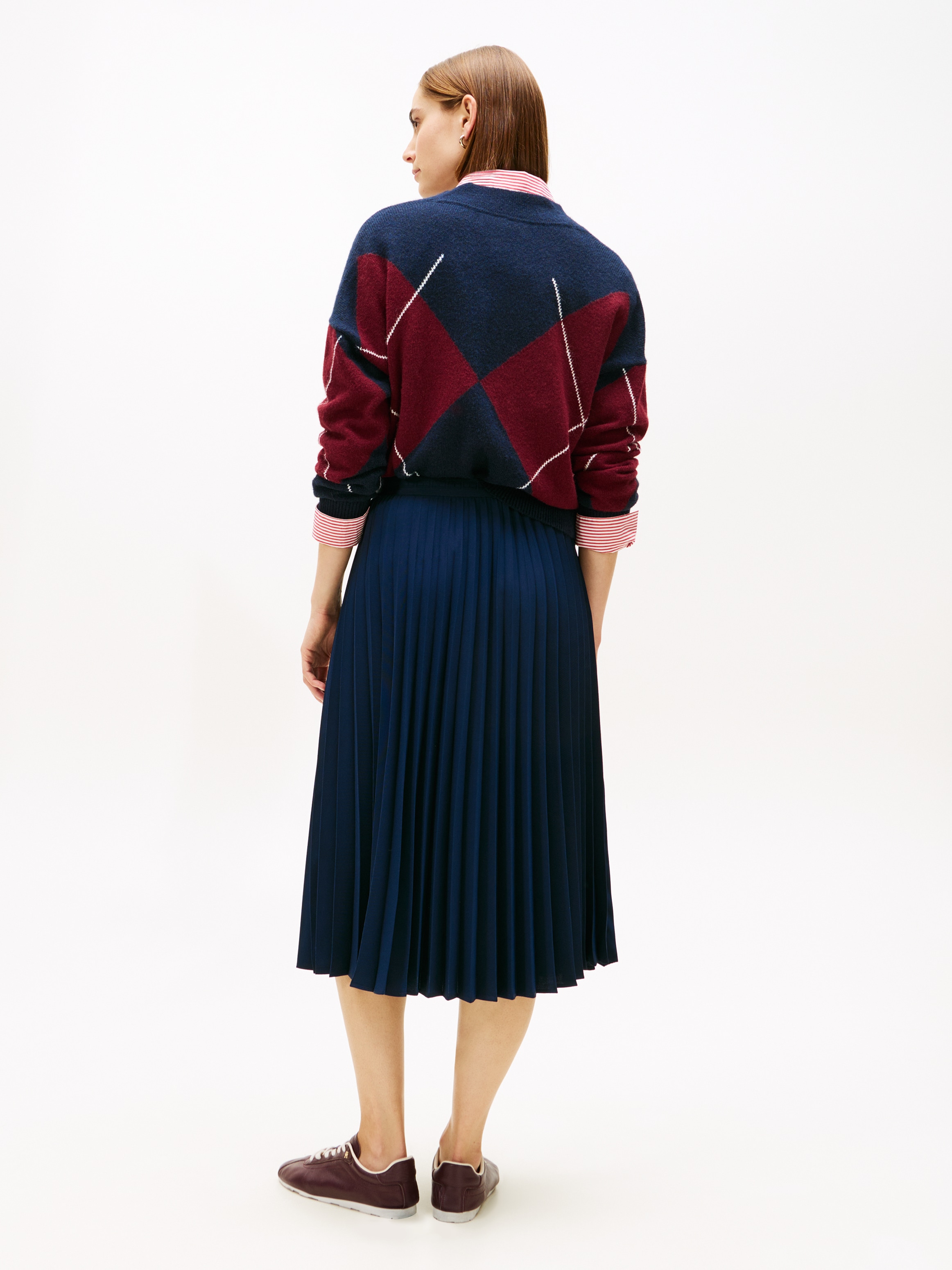 Tommy Hilfiger Jupe plissée »FLUID PLEATED PULL ON MIDI SKIRT«