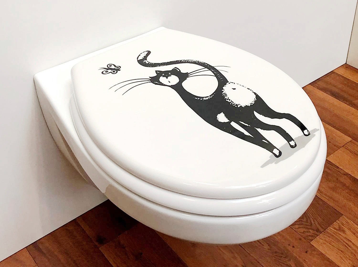 ADOB WC-Sitz "Katze" Absenkautomatik, zur Reinigung abnehmbar
