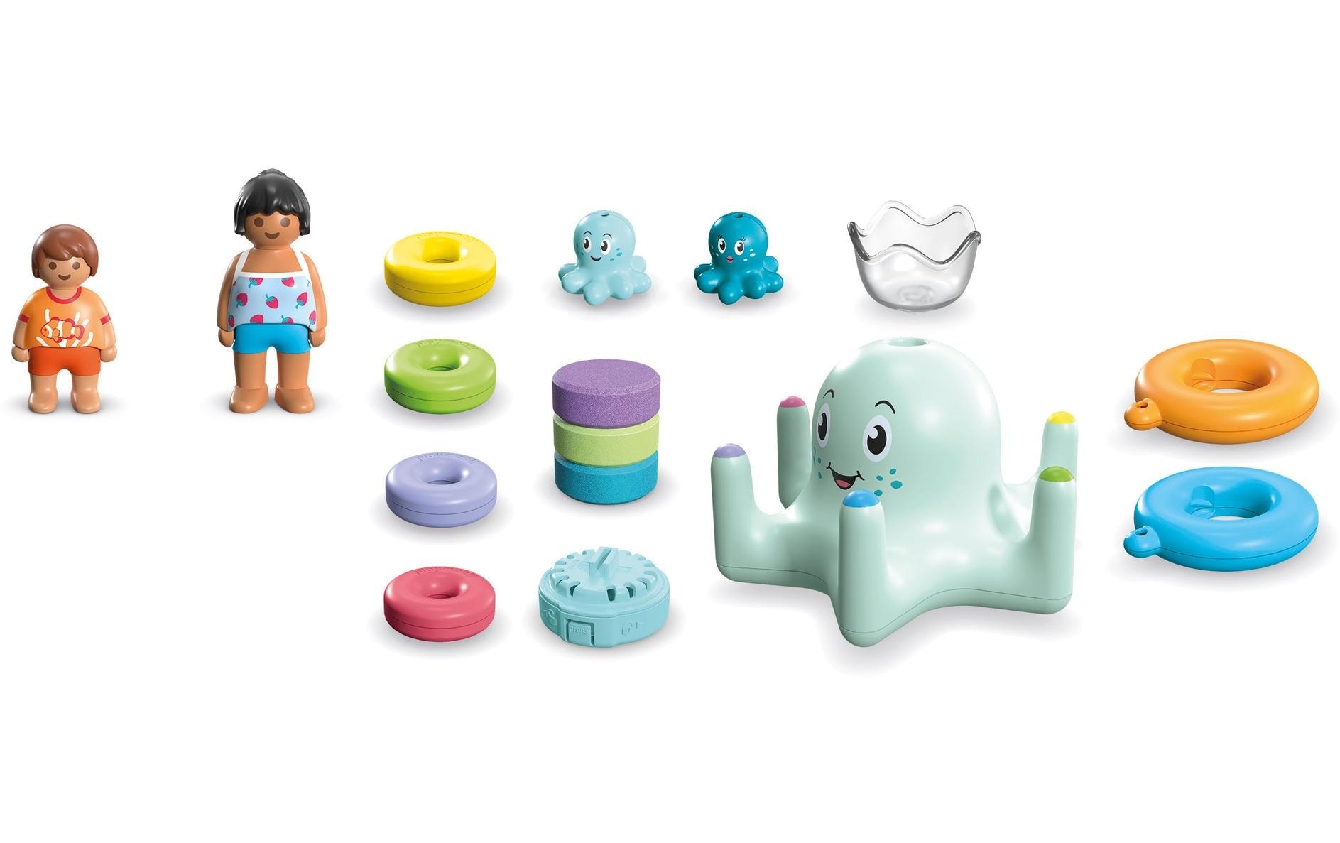 Playmobil® Spielbausteine »Junior Aqua & Tinti: Bunter Tintenfisch 71438«, (17 St.)