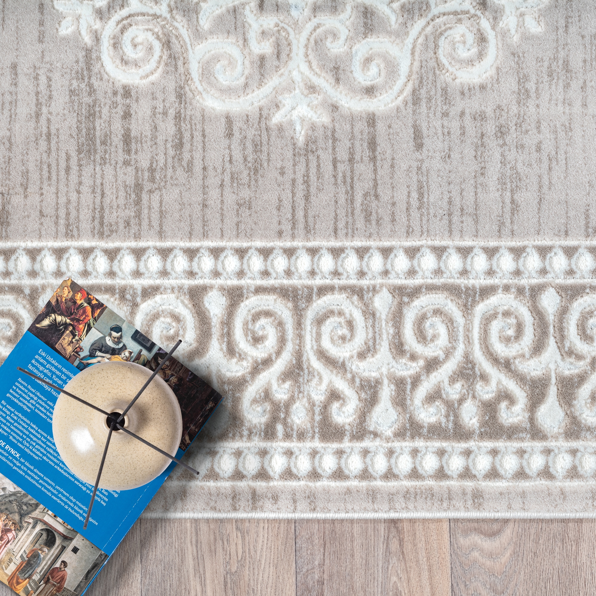 Sanat Tapis »Harmony 3204 , auch als Läufer und rund« Rectangulaire 12 mm Höhe Wohnzimmer, Kurzflor, modern,  Orient Optik, Schlafzimmer
