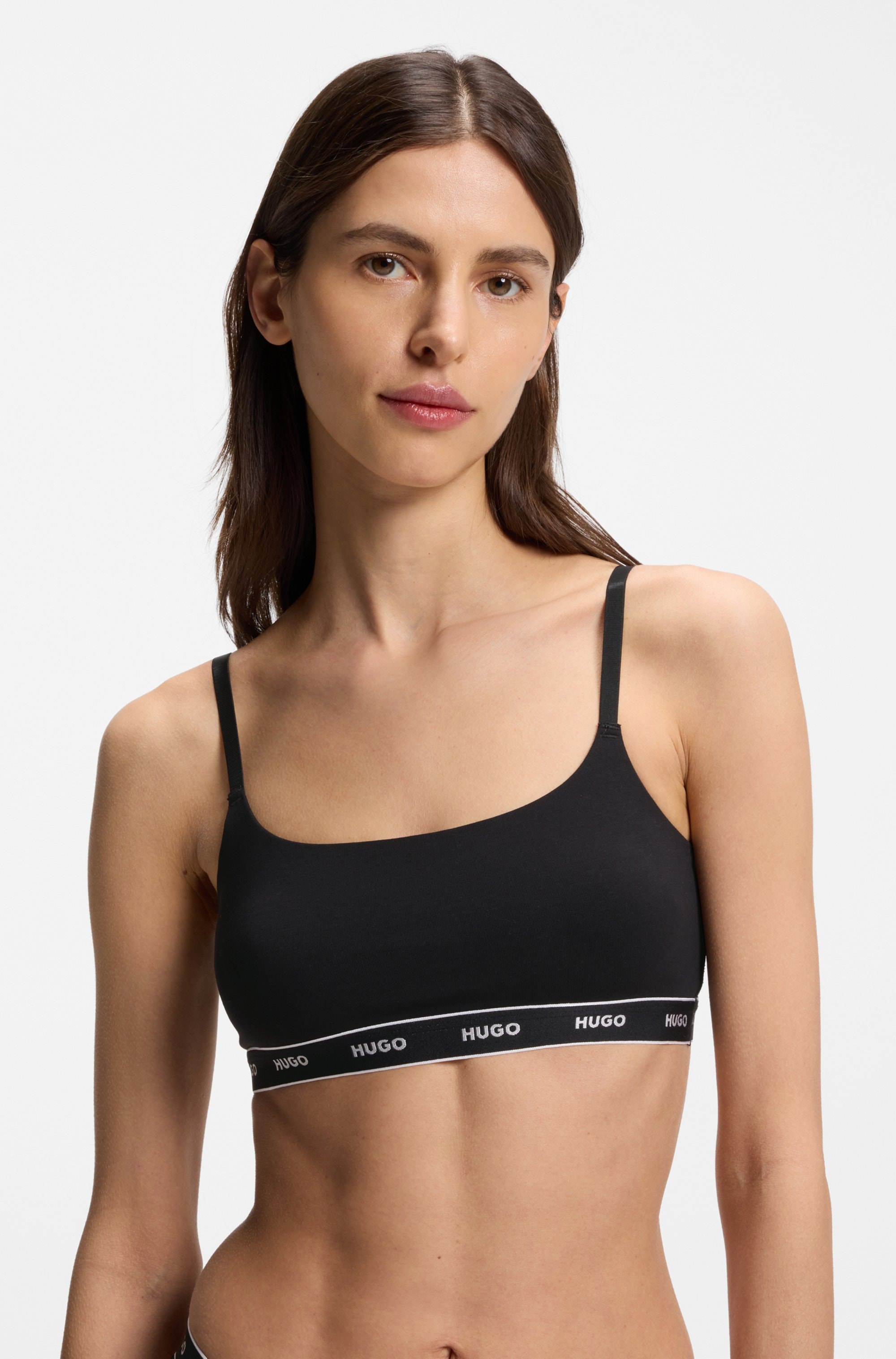 HUGO Underwear Brassière »TWIN BRALETTE DESIGN« 2 ohne Verschluss, ohne Polsterung