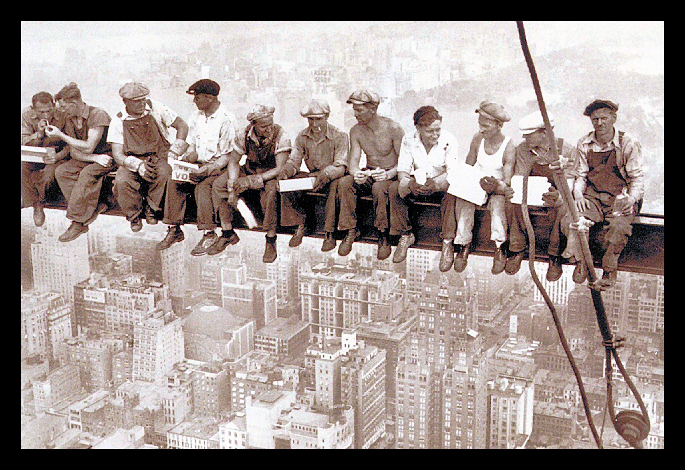 Image of Home affaire Wandbild »Eating above Manhattan«, mit Rahmen bei Ackermann Versand Schweiz