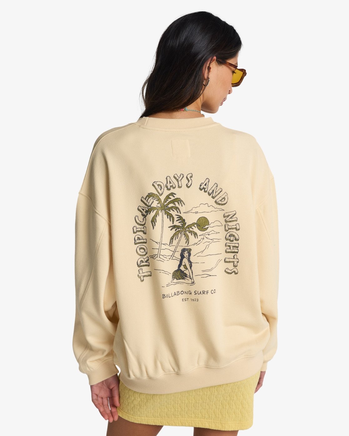 Billabong Sweatshirt »ALL THE DAYS KENDALL«, sportlicher Stil, Drucke vorn und hinten, hoher Baumwollanteil
