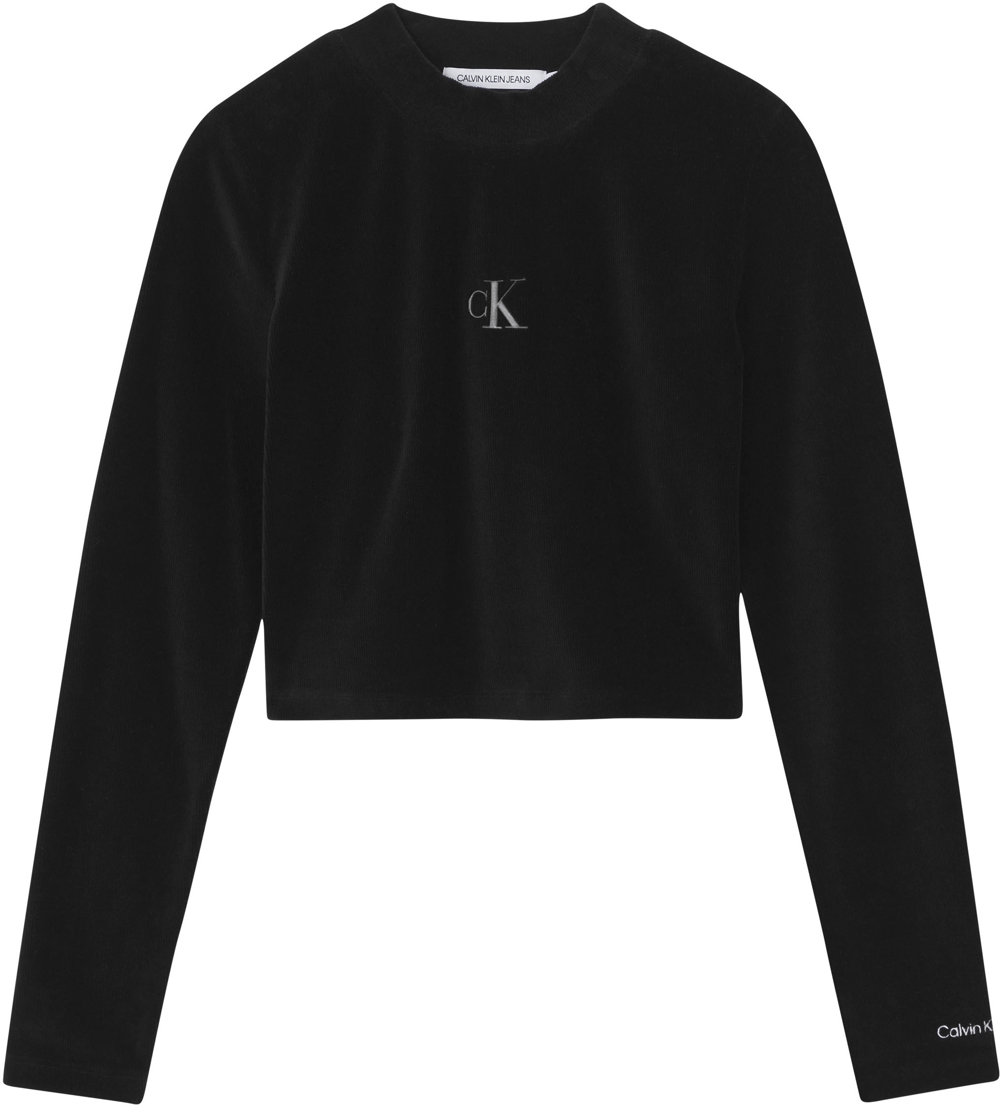 Calvin Klein Jeans Langarmshirt »VELVET RIB LONG SLEEVE TOP«