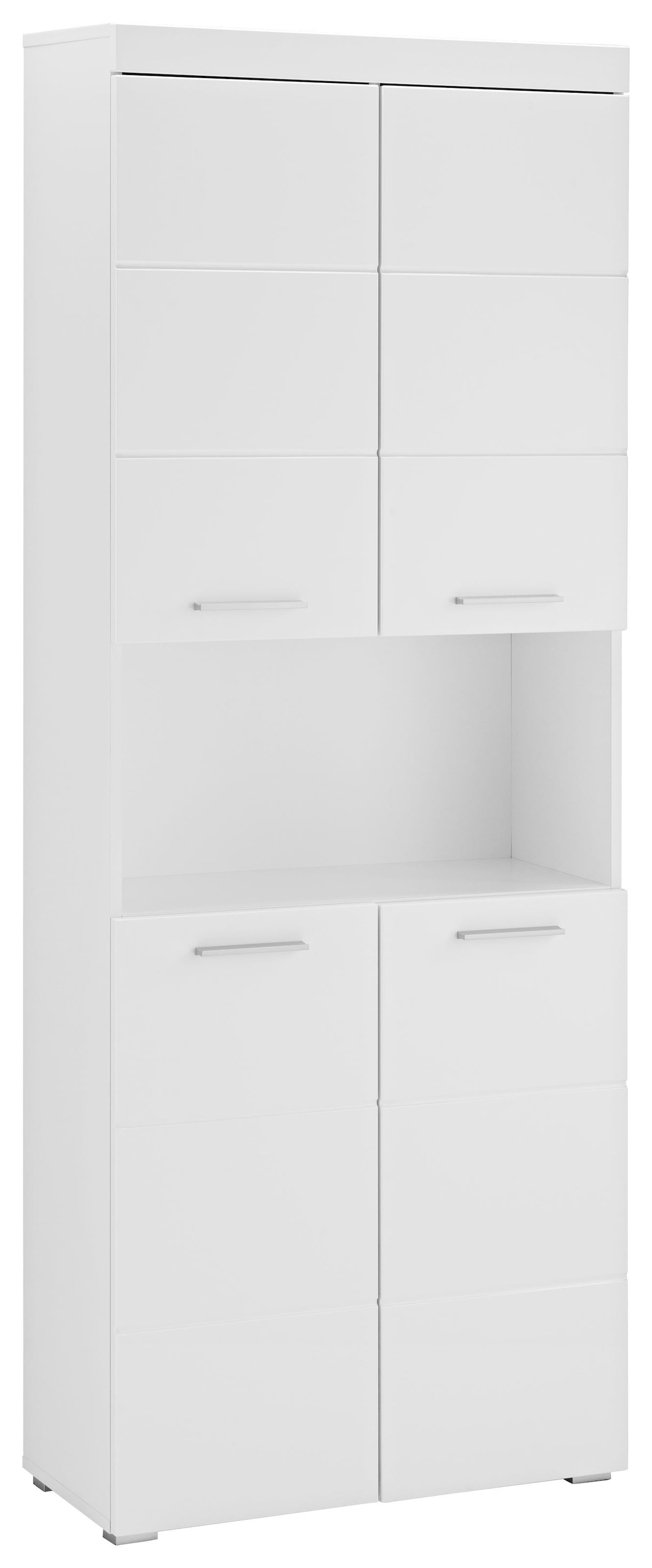 welltime Armoire haute »Avena« Badschrank 4-türig mit o. Fach und 4 Einlegeböden - B/T/H 73/31/190 cm