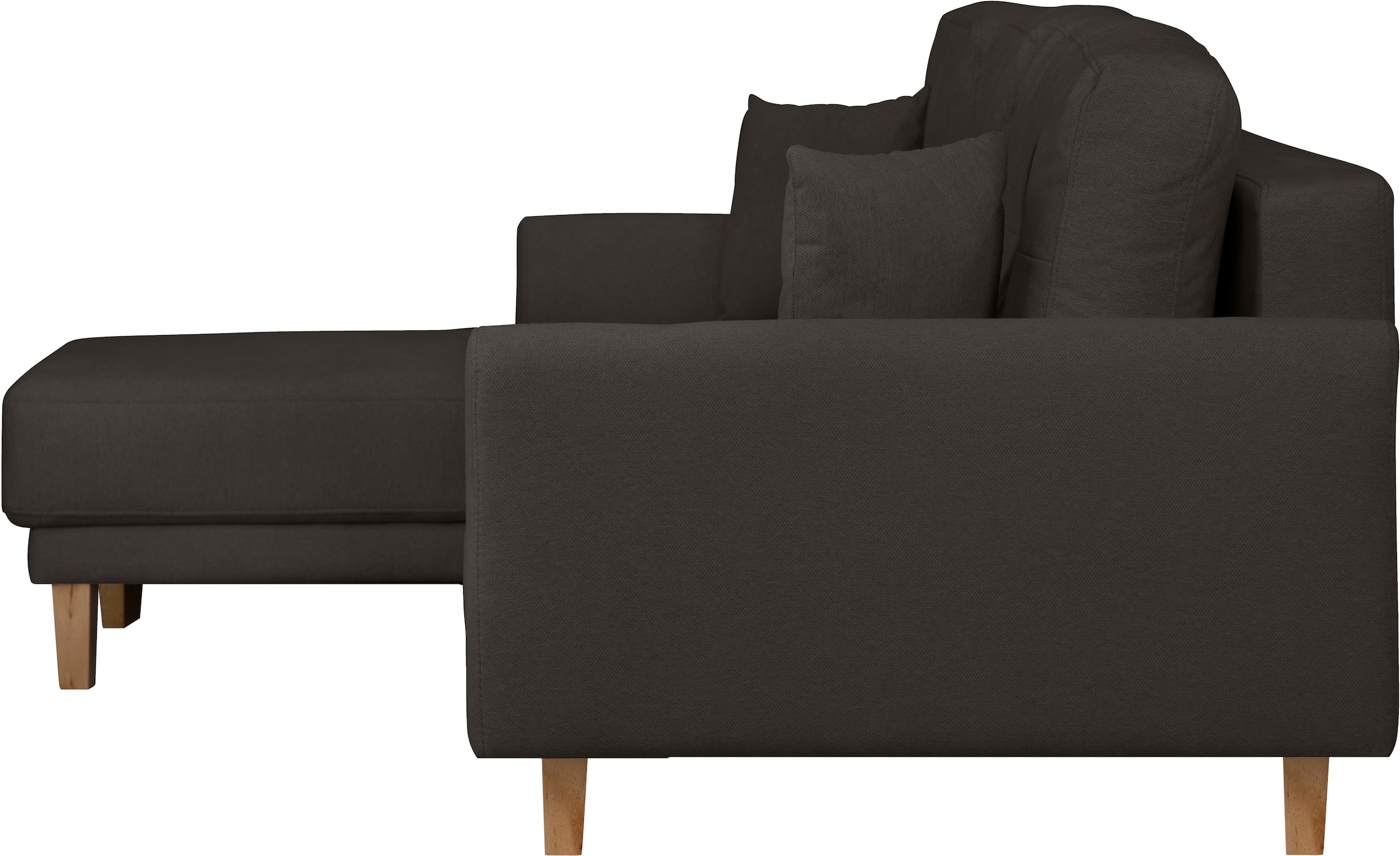 Home affaire Canapé d'angle »TRIPLO optionale Schlafsofa mit Bettkasten, Masse B/T/H: 234/164/89 cm« L-Form wahlweise mit Bettfunktion - Liegefläche 132x210 cm