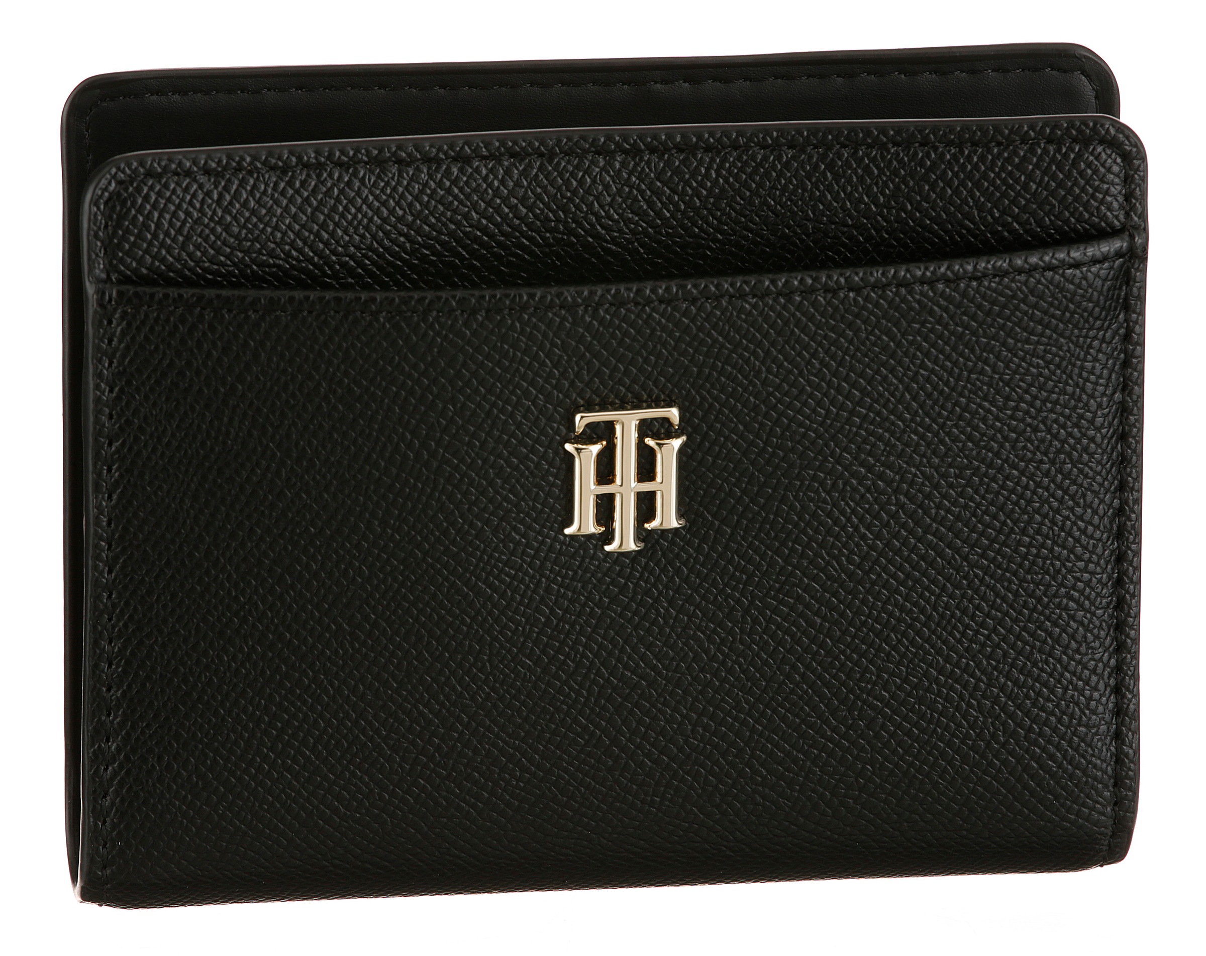 Image of Tommy Hilfiger Geldbörse »TH TIMELESS MED WALLET BLK«, mit goldfarbenen Details bei Ackermann Versand Schweiz