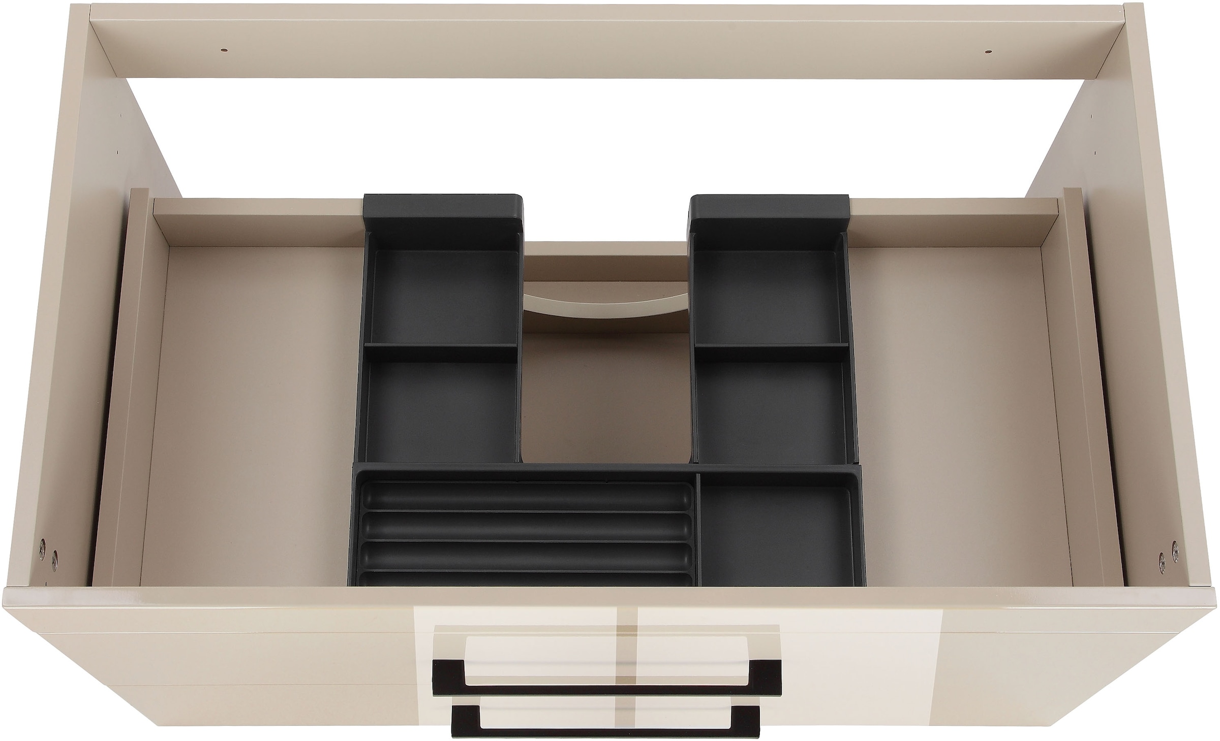 welltime Waschtisch »Florenz Badmöbel Badschrank mit Waschbecken« Waschplatz mit 2 Auszügen und Softclose Breite 80cm