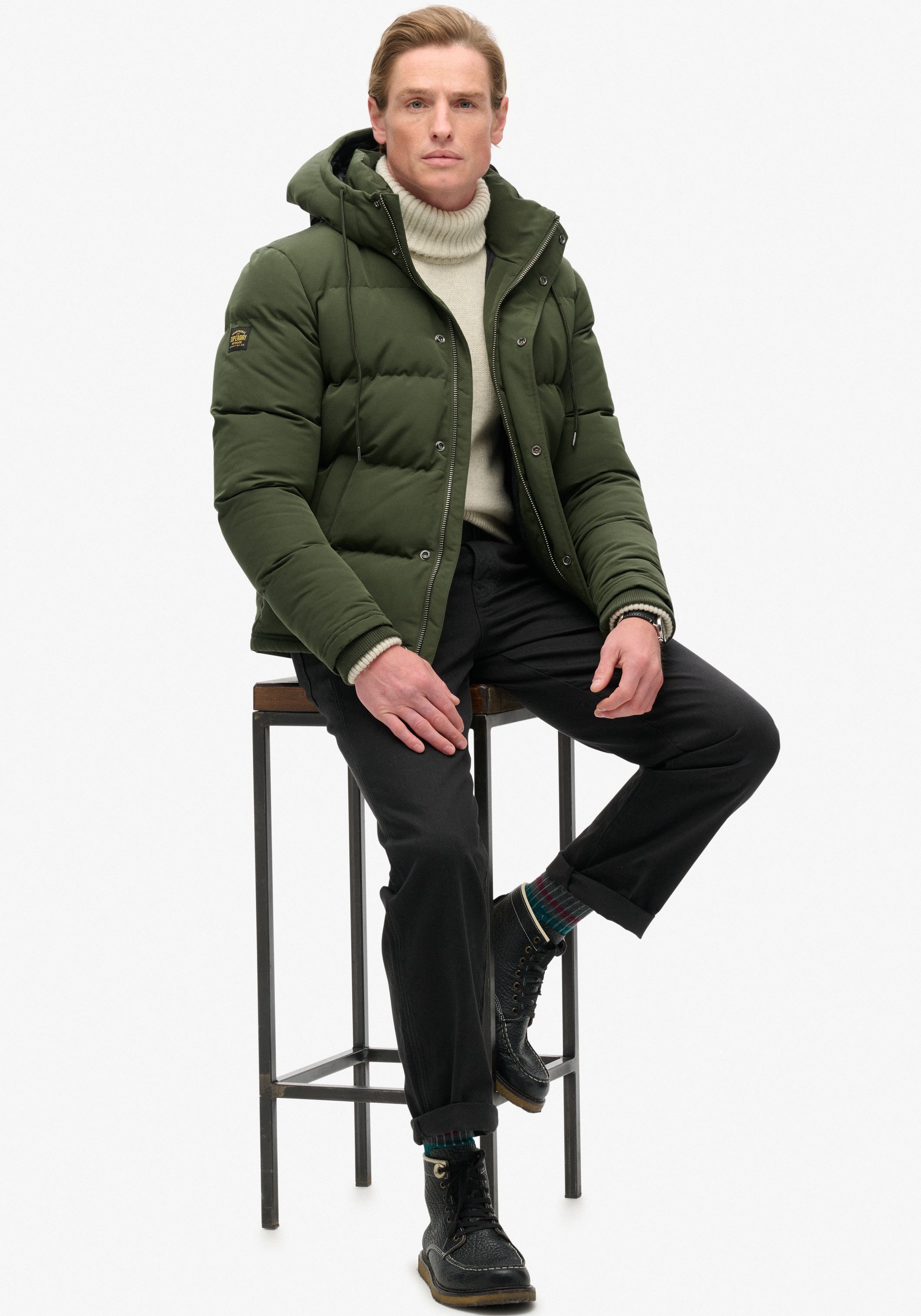 Superdry Steppjacke »Everest Hooded Puffer Jacket«, mit Kapuze