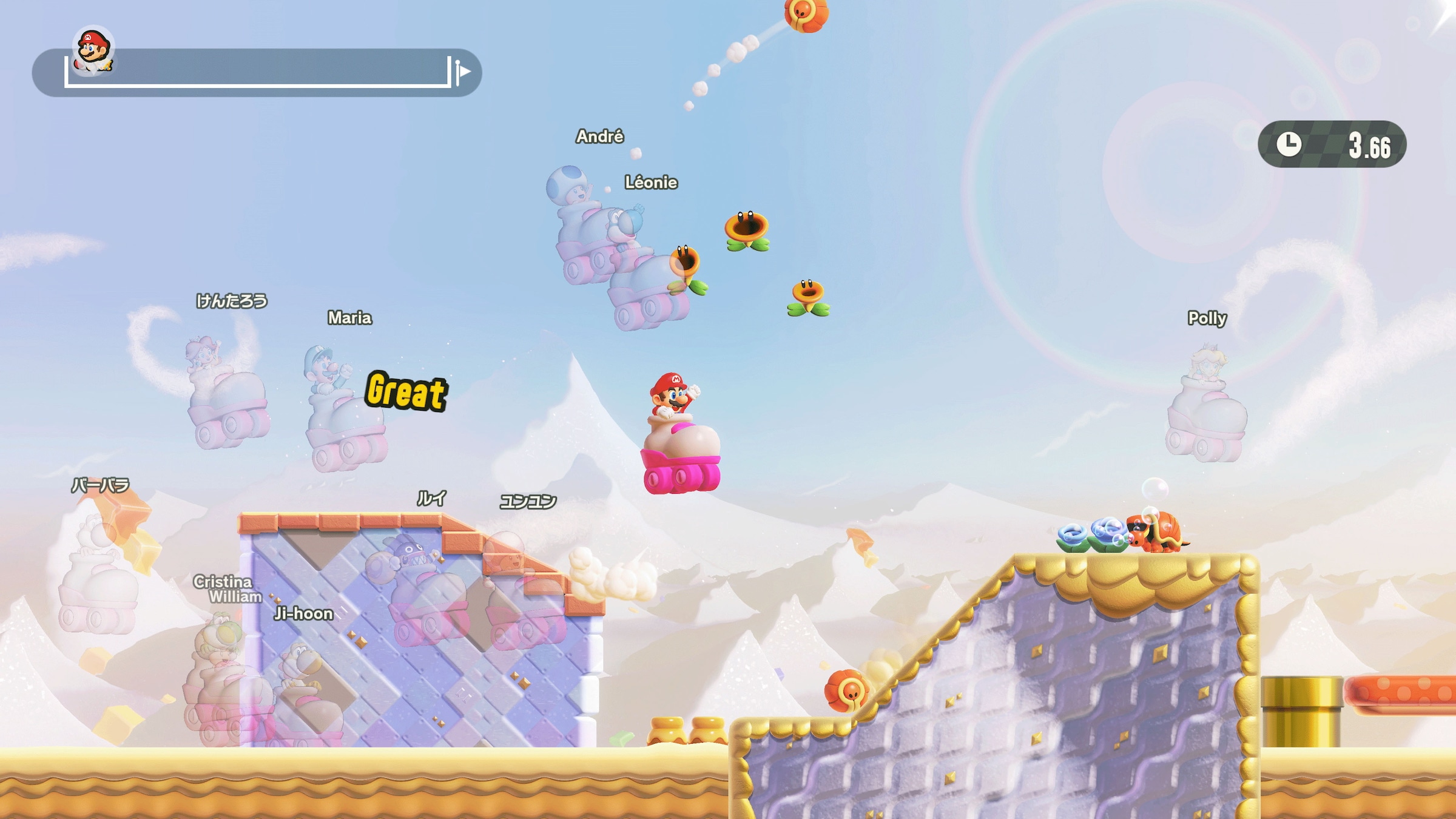 Nintendo Switch Logiciel de jeu »Switch 2 Super Mario Bros. Wonder –  Gemeinsam im Bellabel-Park« Nintendo Switch 2